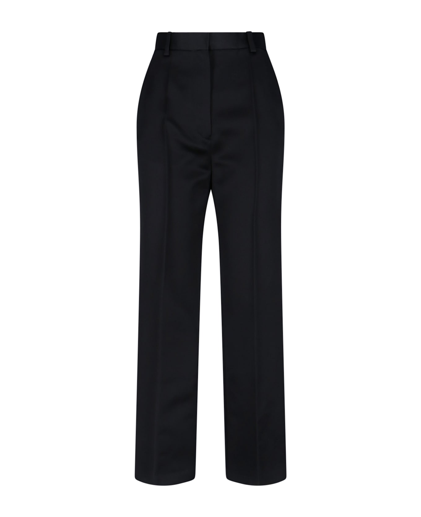 Loro Piana Straight Silk Pants - Black  