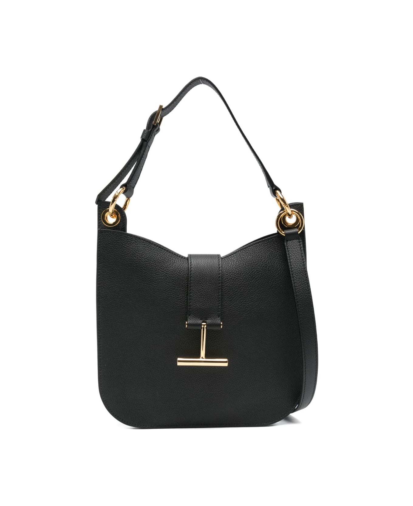 Tom Ford Tara Small Leather Crossbody Bag - Black