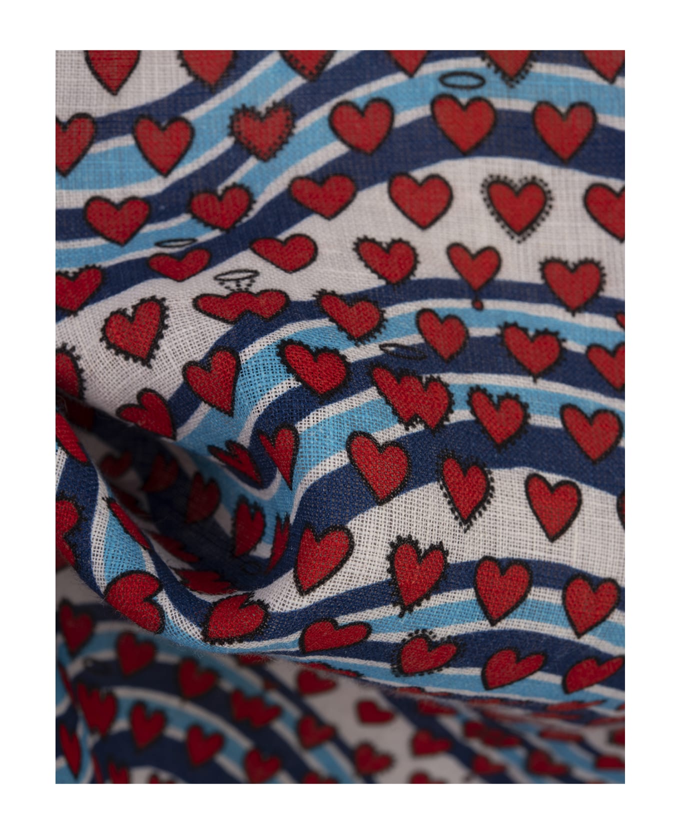 Alessandro Enriquez Printed Linen Midi Shirt Dress - Multicolour