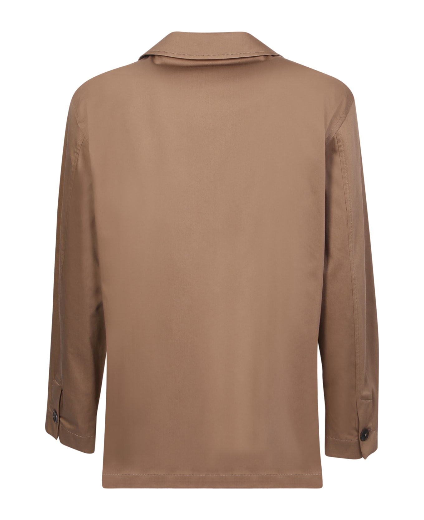 Lardini Stretch Cotton Shirt - Beige