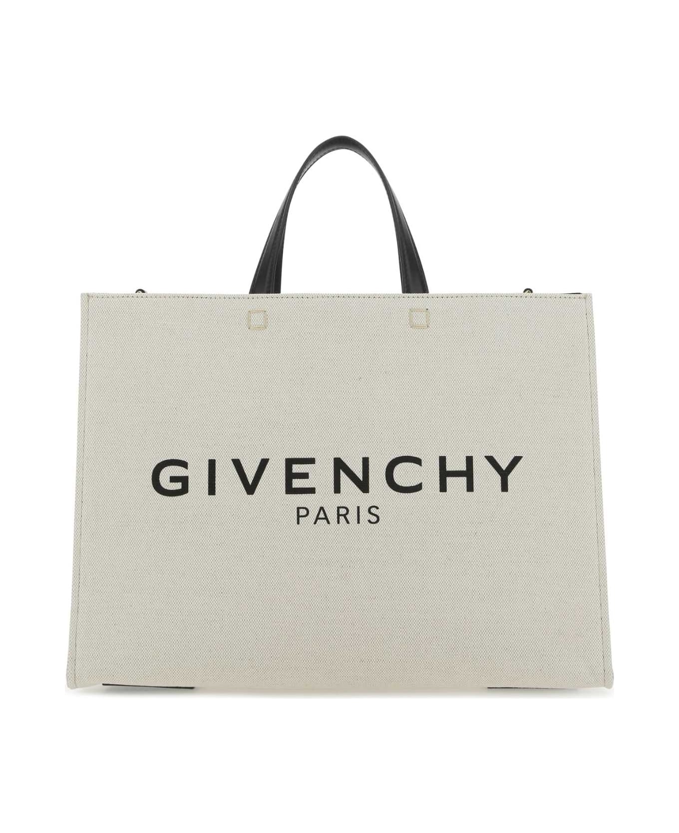 Givenchy Ivory Canvas Medium G Shopping Bag - 255