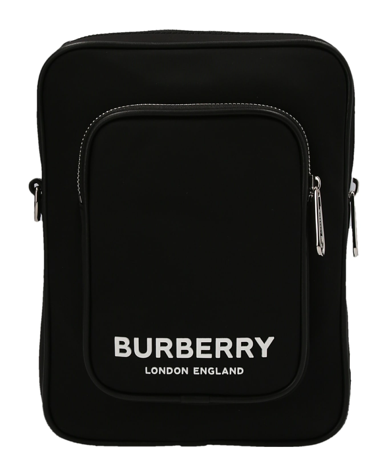 Burberry Logo Print Crossbody Bag - Black  
