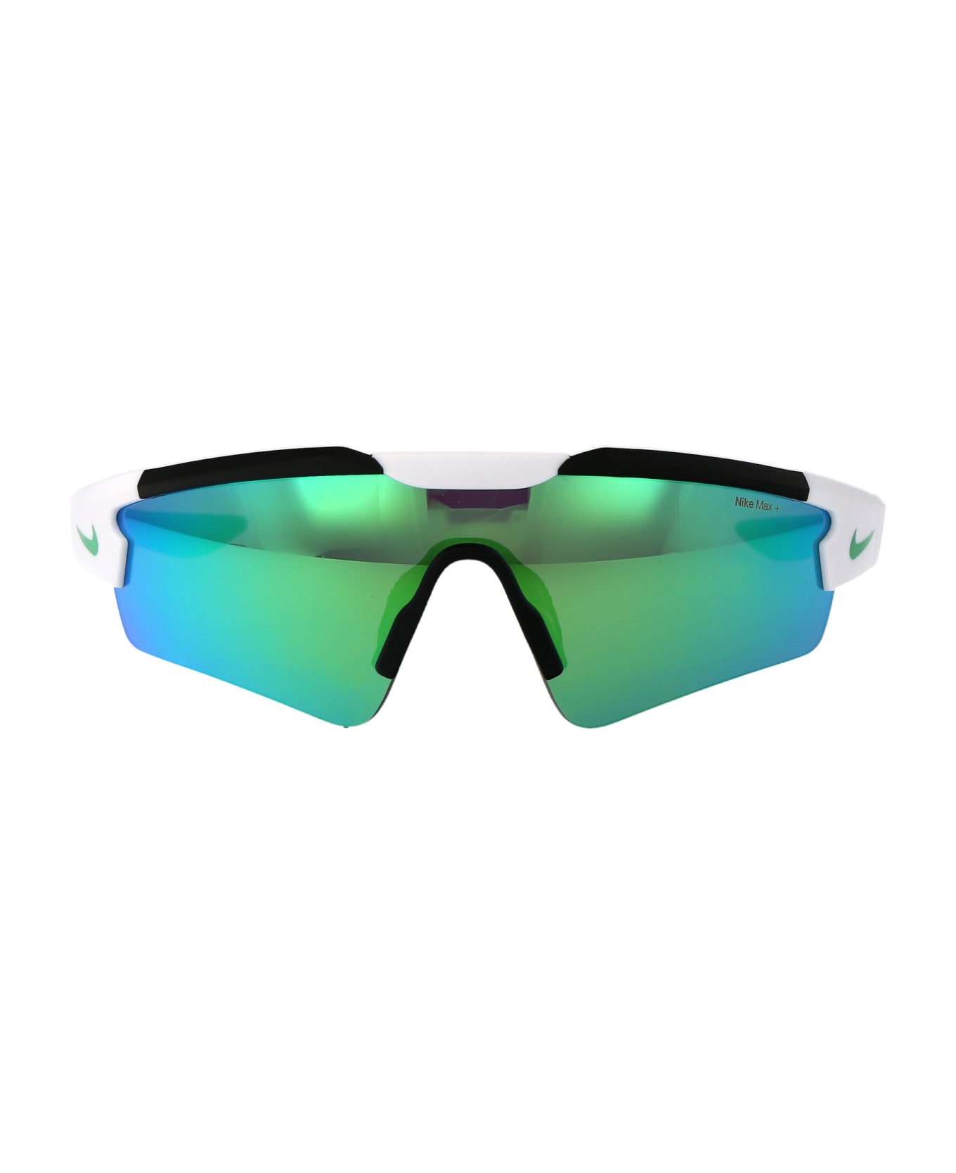 Nike Cloak Sunglasses - 100 GREY W/ GREEN MIRROR MATTE WHITE