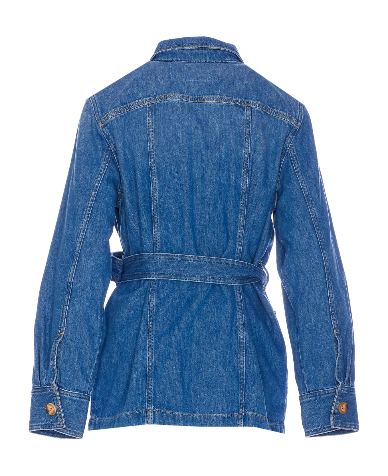TwinSet Denim Shirt Jacket - Blue