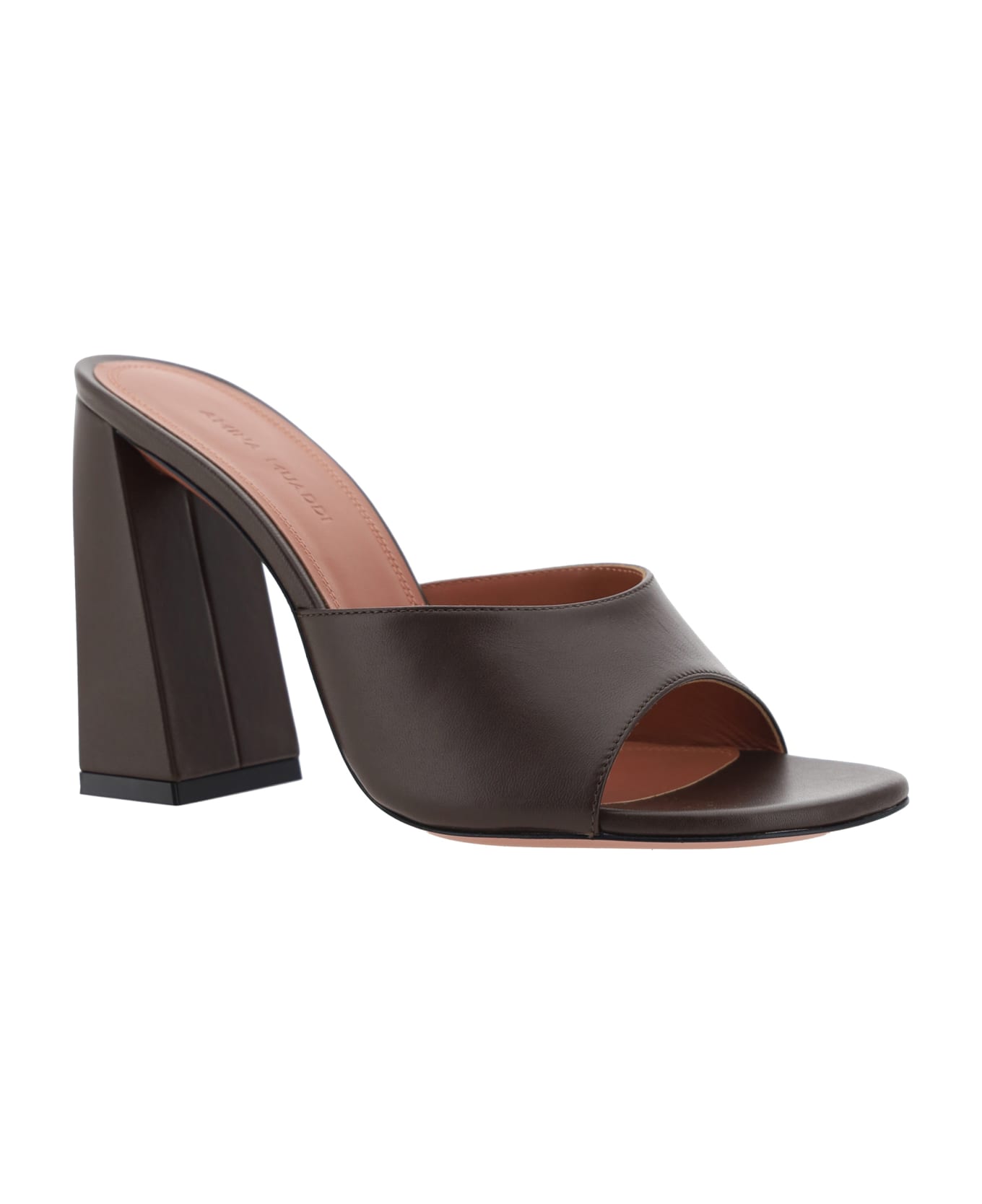 Amina Muaddi Brigitte Sandals - Nappa Mocha