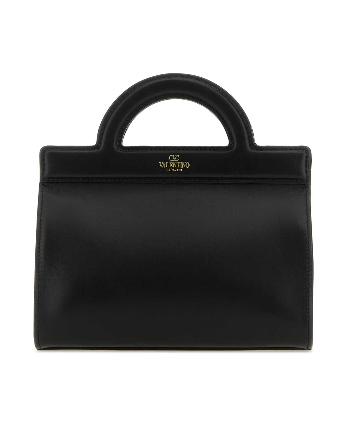 Valentino Garavani Black Leather Handbag - NERO トートバッグ
