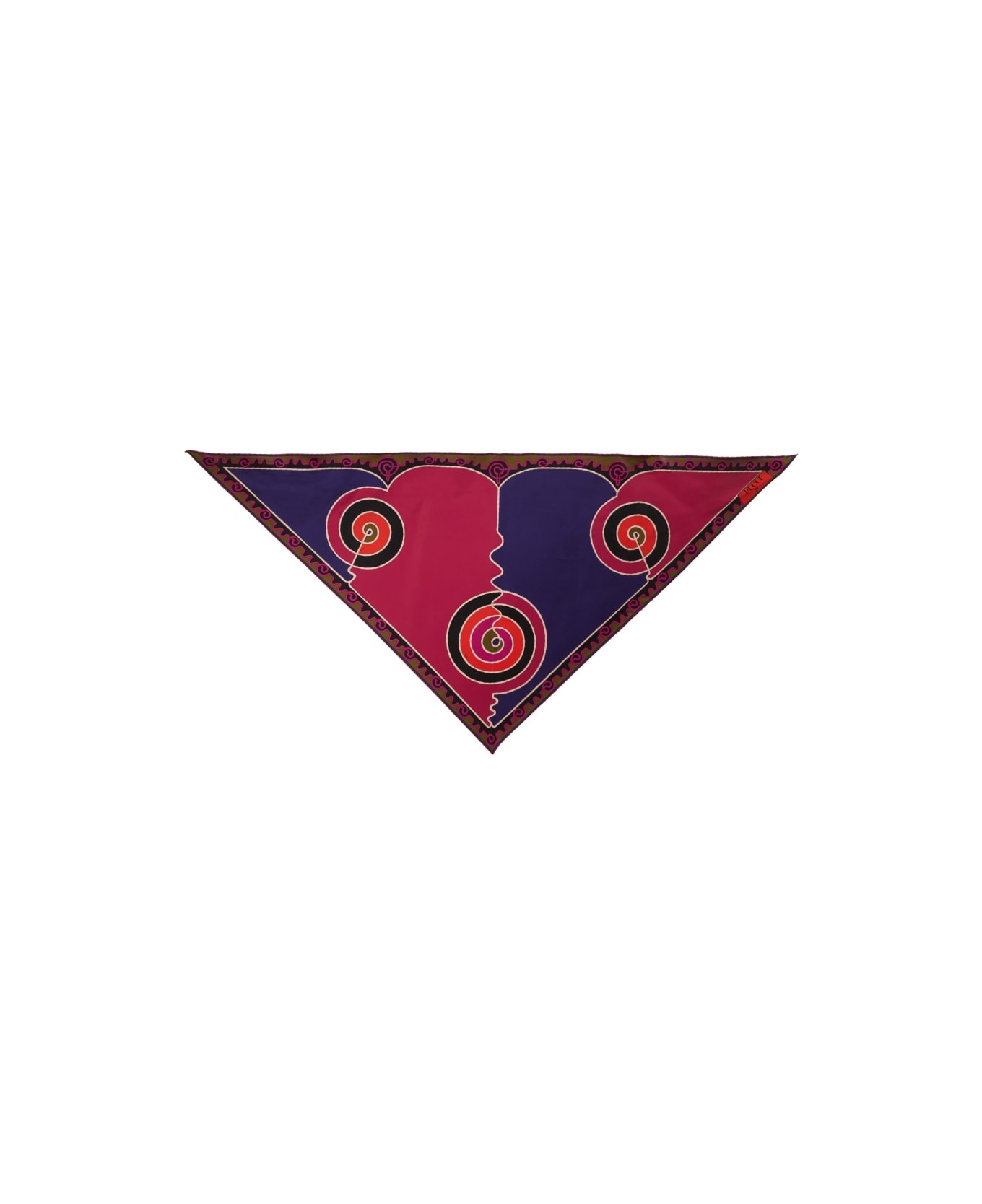 Pucci Astro Print Triangle Scarf - MULTICOLOUR