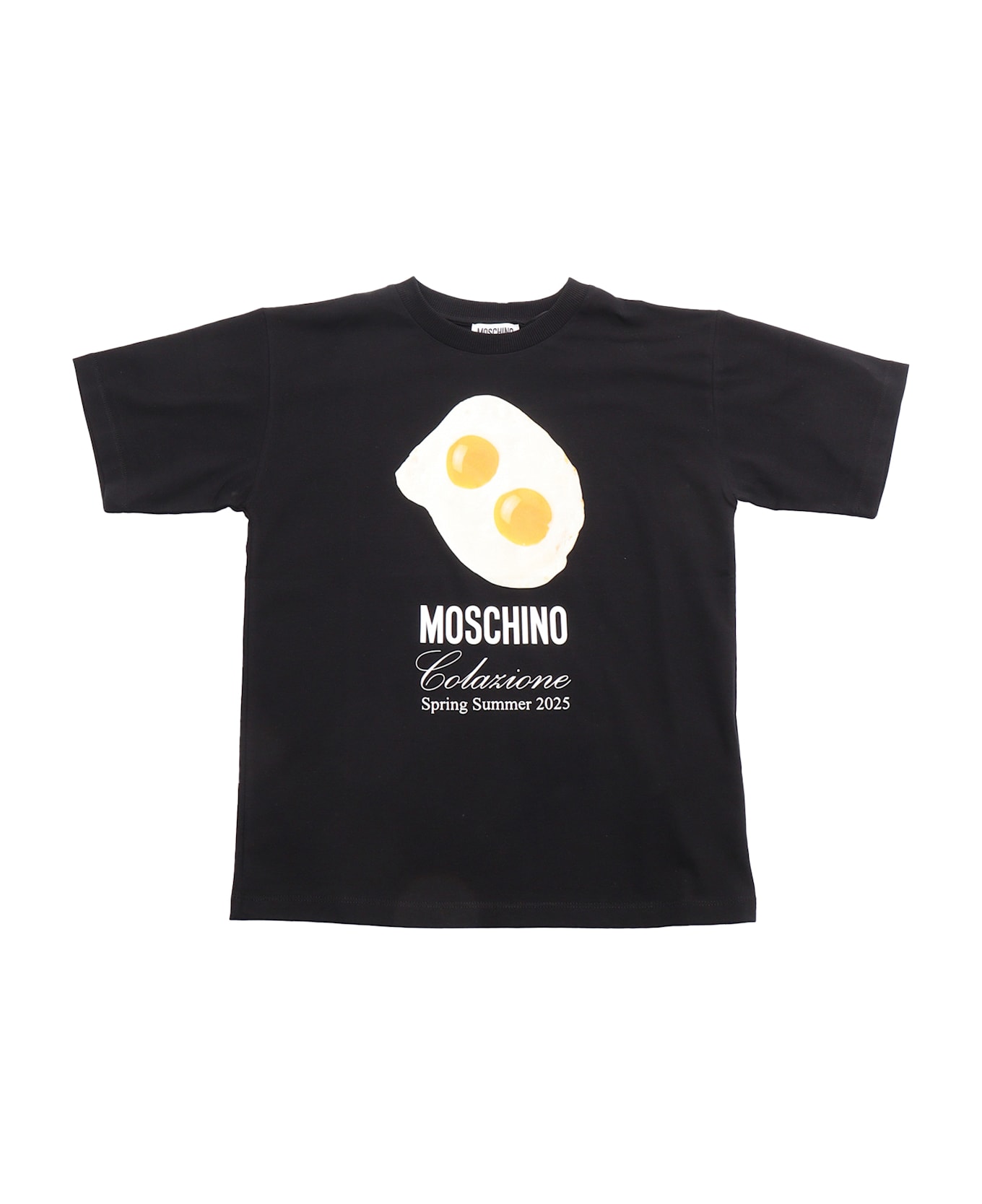 Moschino Short Sleeved Maxi T-shirt - BLACK