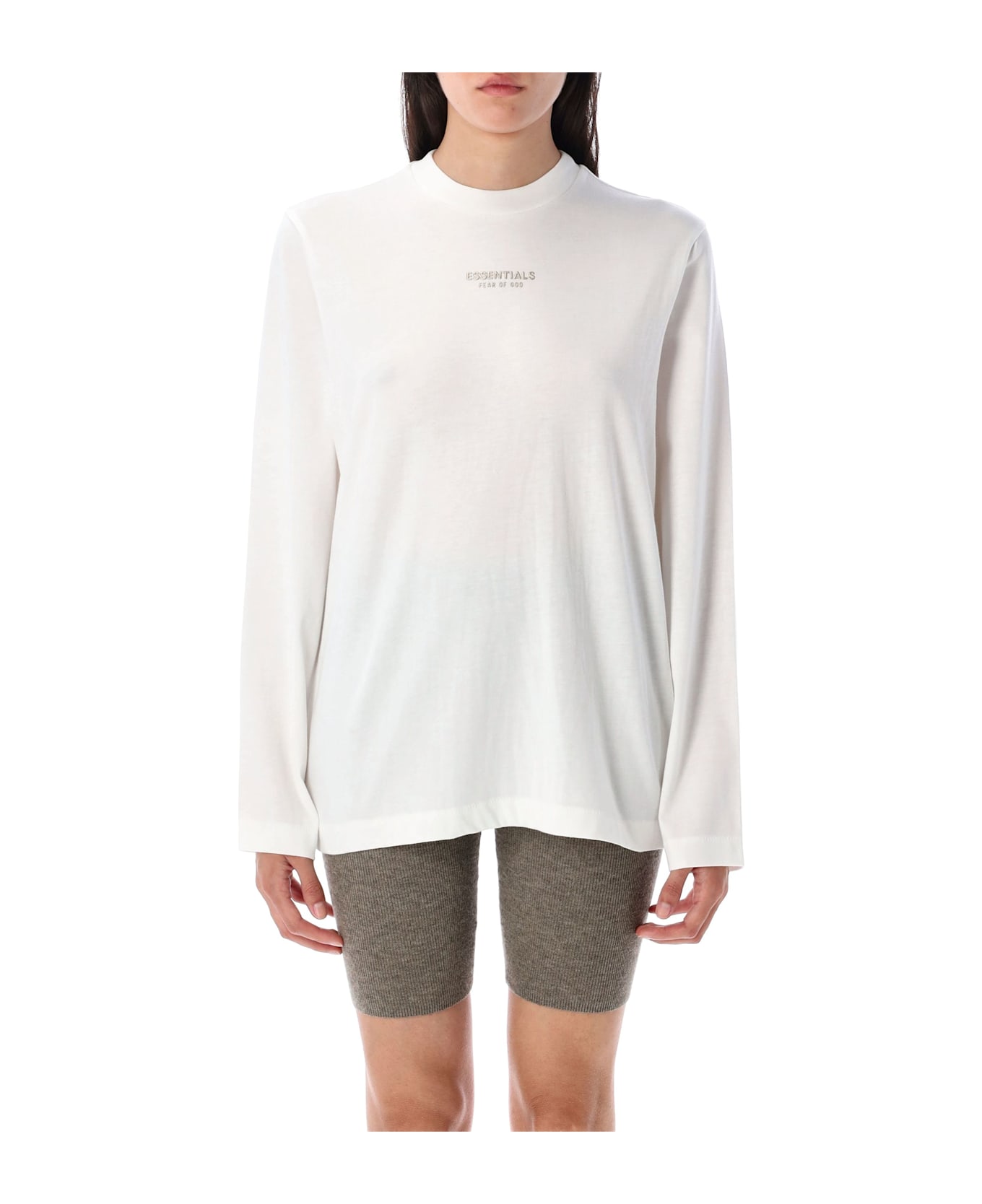 Fear of God Long Sleeves T-shirt - CLOUD WHITE
