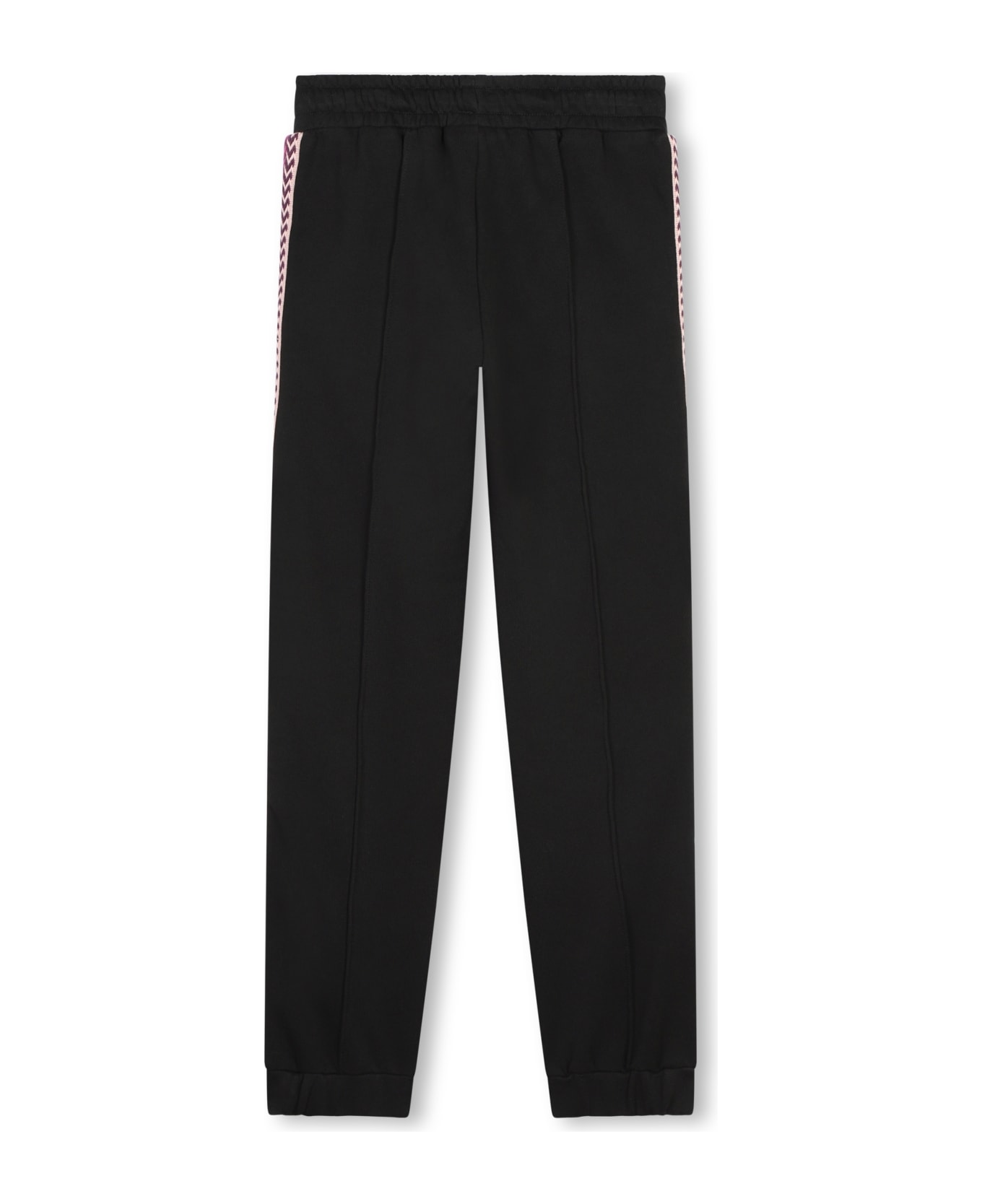 Lanvin Pantaloni Sportivi Con Ricamo - B Nero