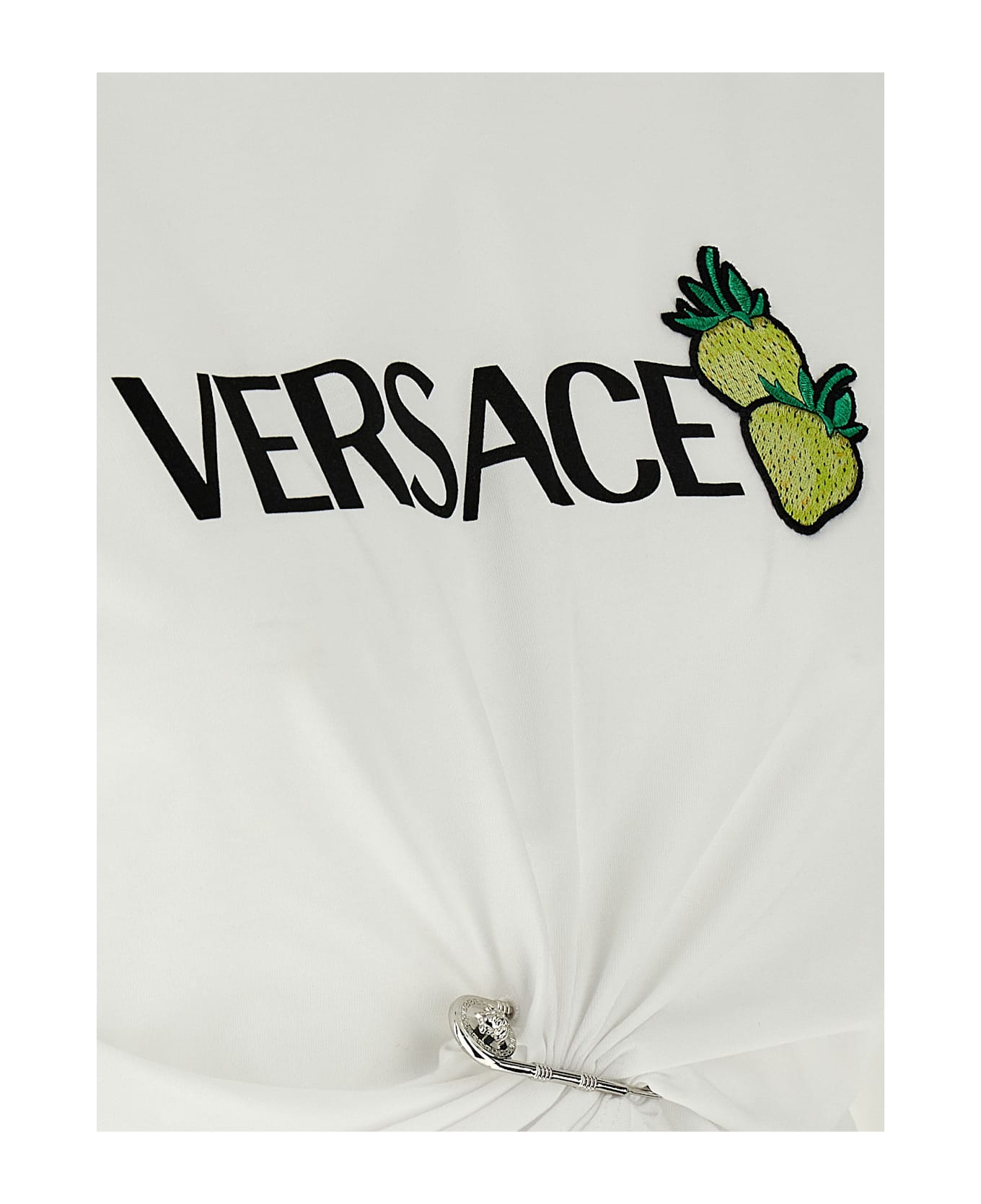 Versace 'strawberry Patch' T-shirt - White