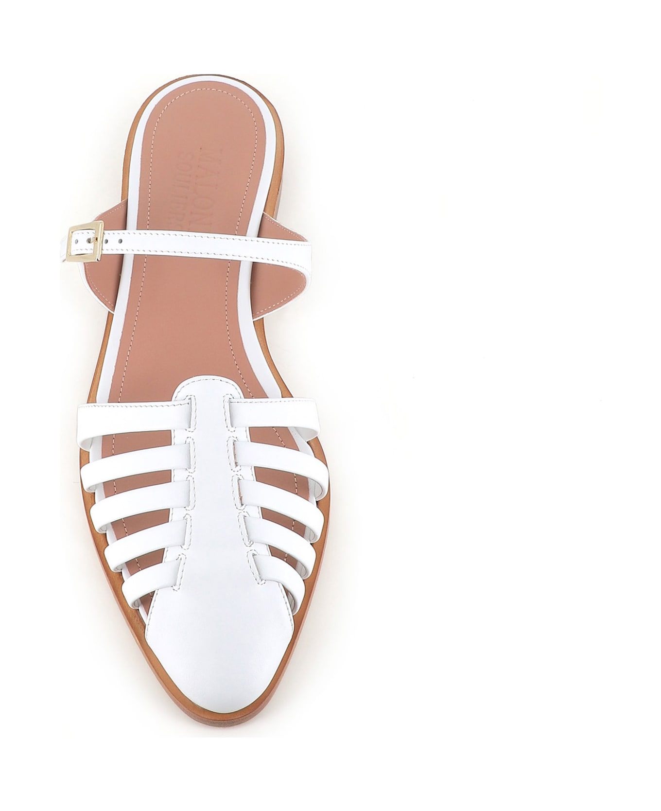 Malone Souliers Fisherman Sabot Eleonora 10-3 - White
