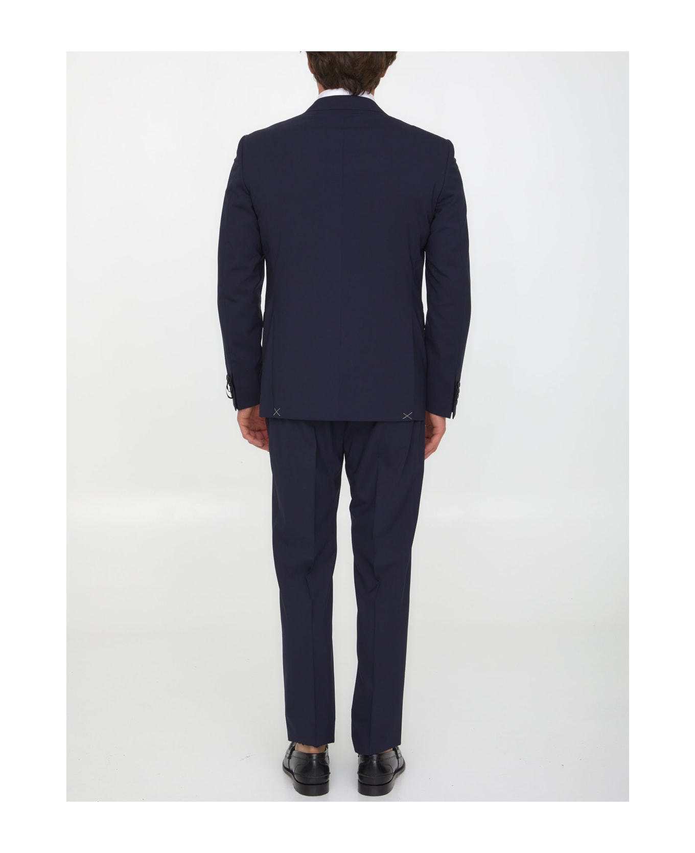 Tonello Blue Wool Two-piece Suit - BLUE