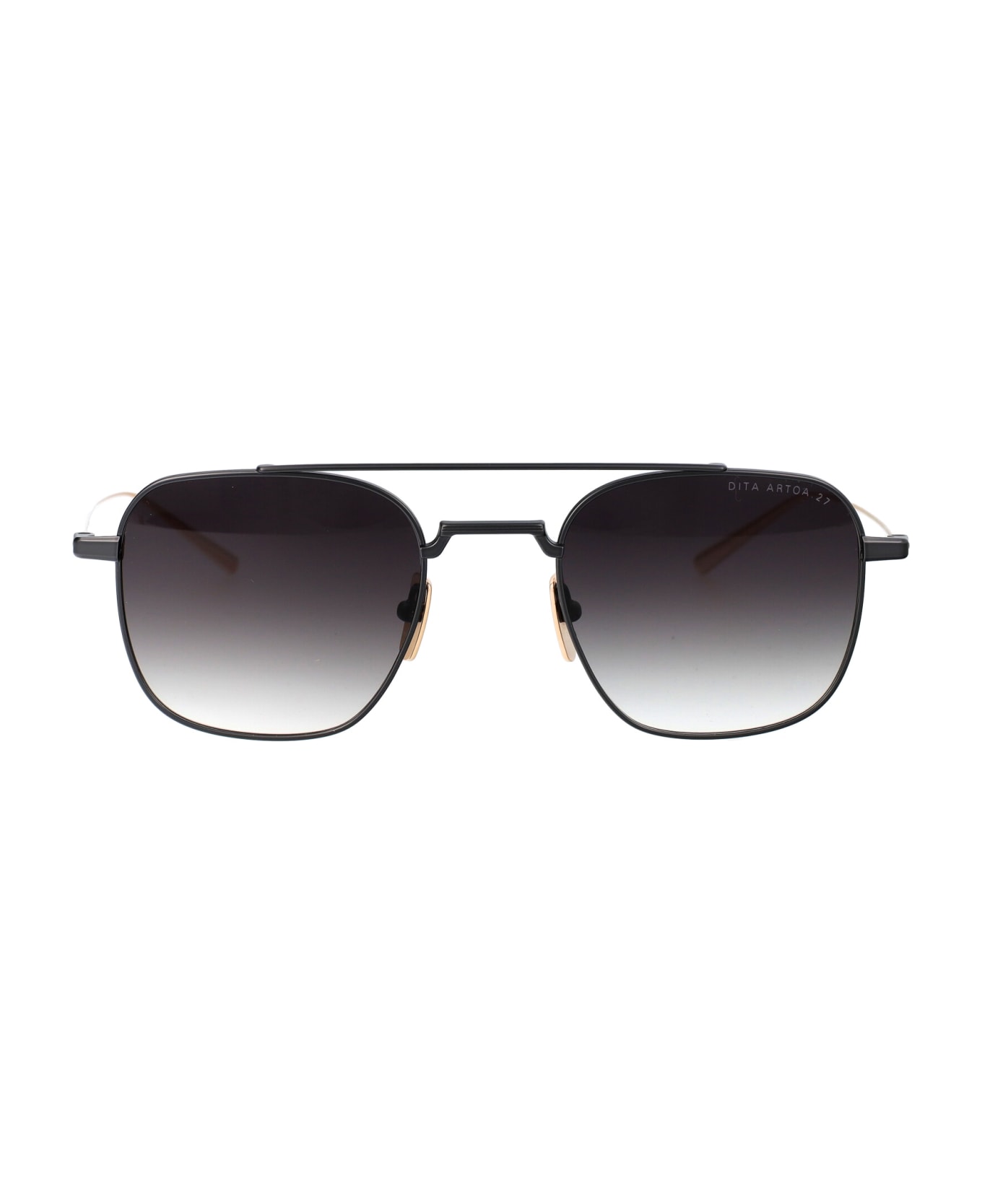 Dita Artoa.27 Sunglasses - 02 Black Iron - White Gold w/ Grey to Clear Gradie