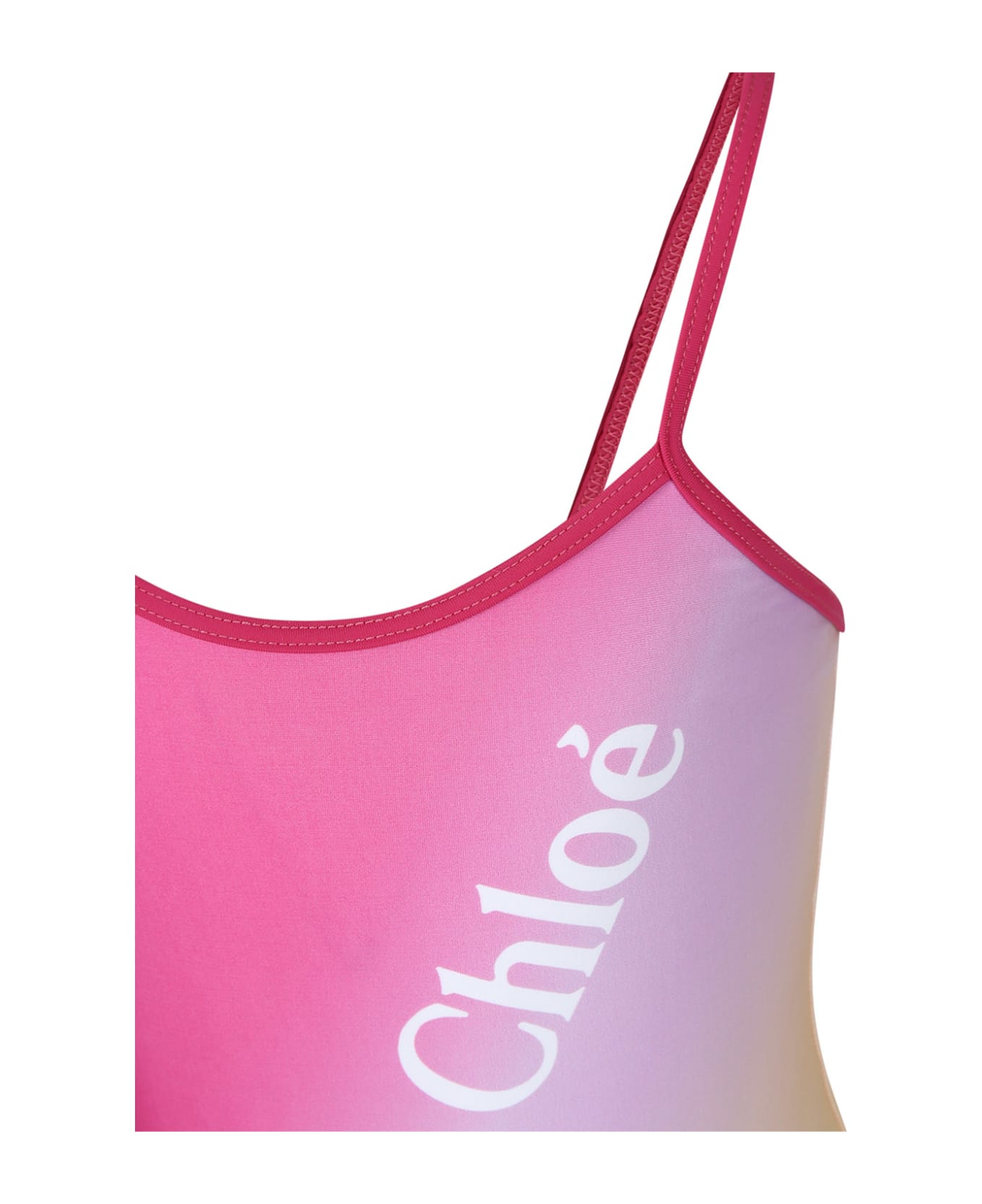 Chloé Multicolor One-piece Swimsuit For Girl - Giallo