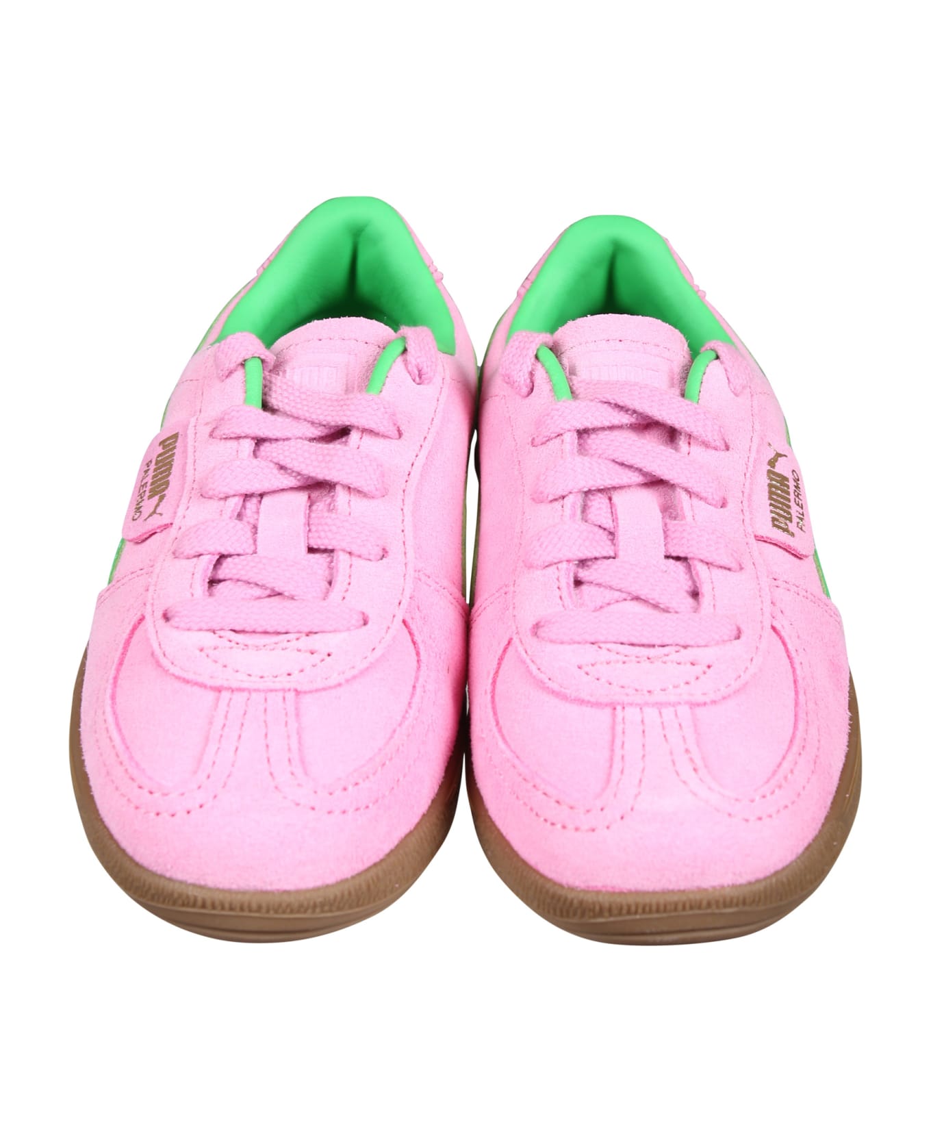 Puma Fuchsia Palermo Sneakers For Girl With Logo - Fuchsia シューズ