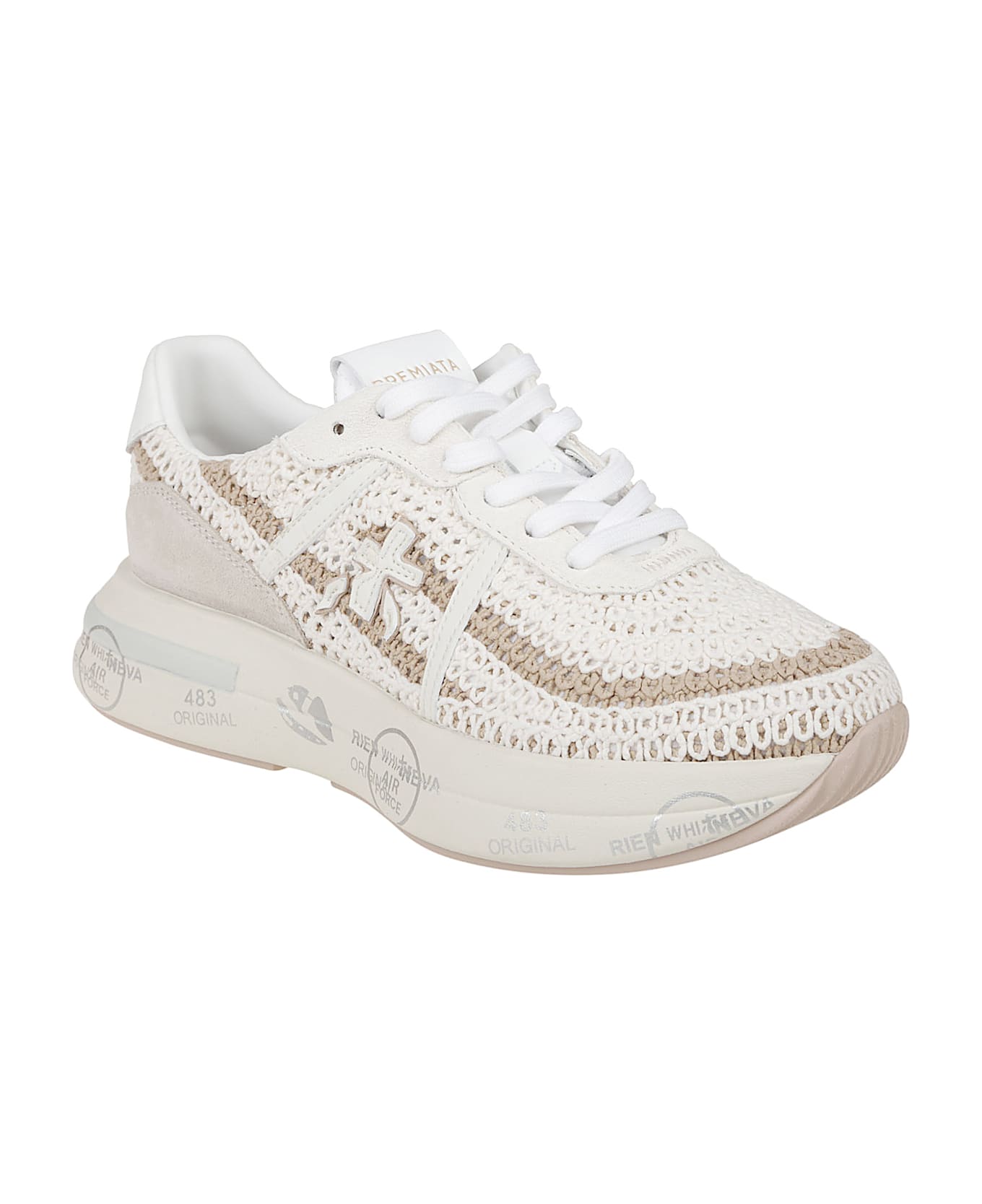 Premiata Cassie Sneakers - White/light Brown