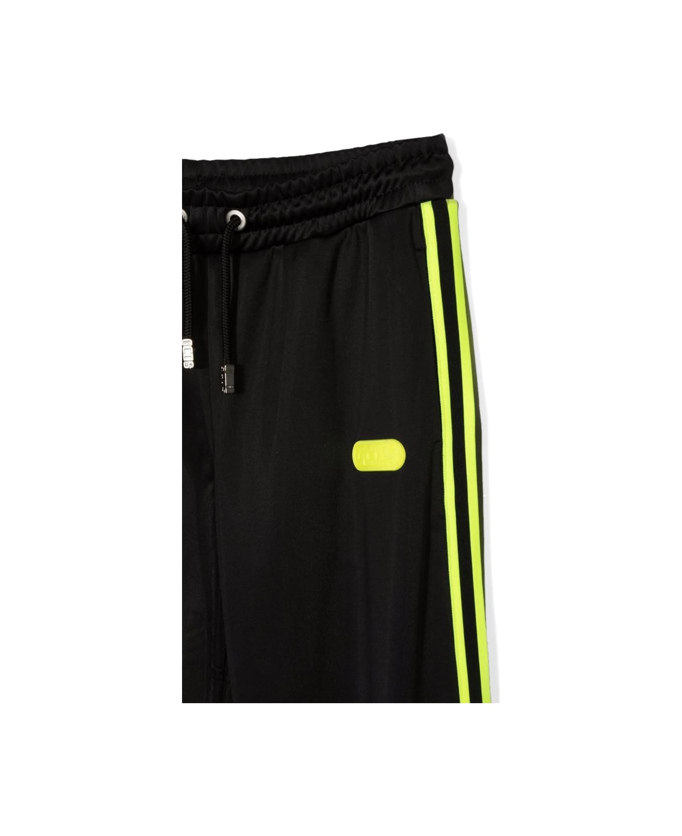 GCDS Triacetate Pants Boy - BLACK