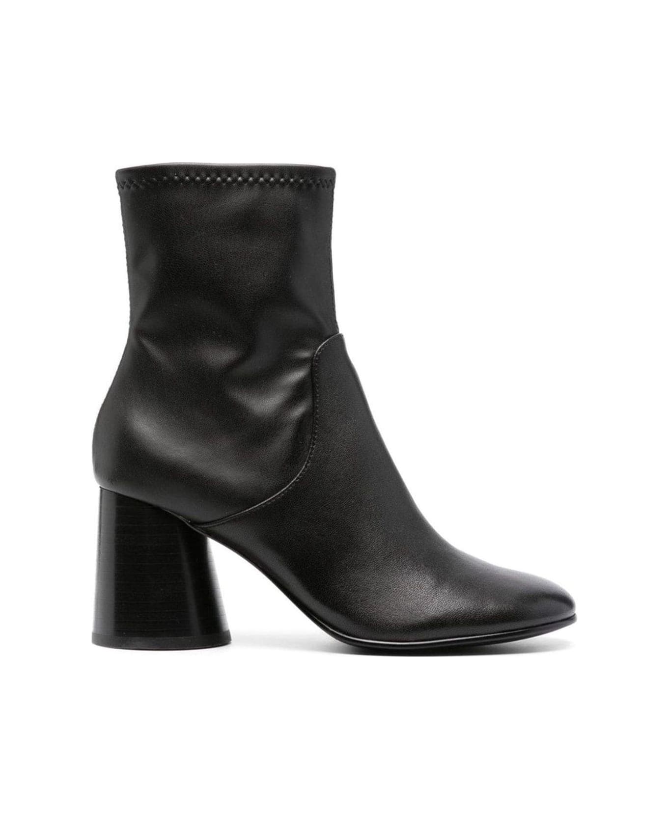 Ash Clash Zip-up Heeled Ankle Boots - BLACK