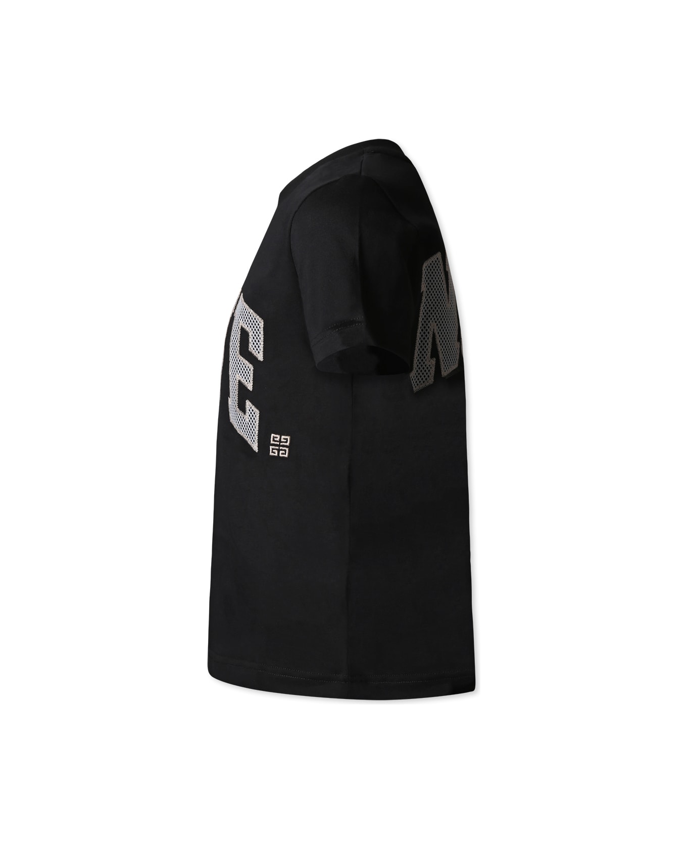 Givenchy Black T-shirt For Boy With Logo - Black
