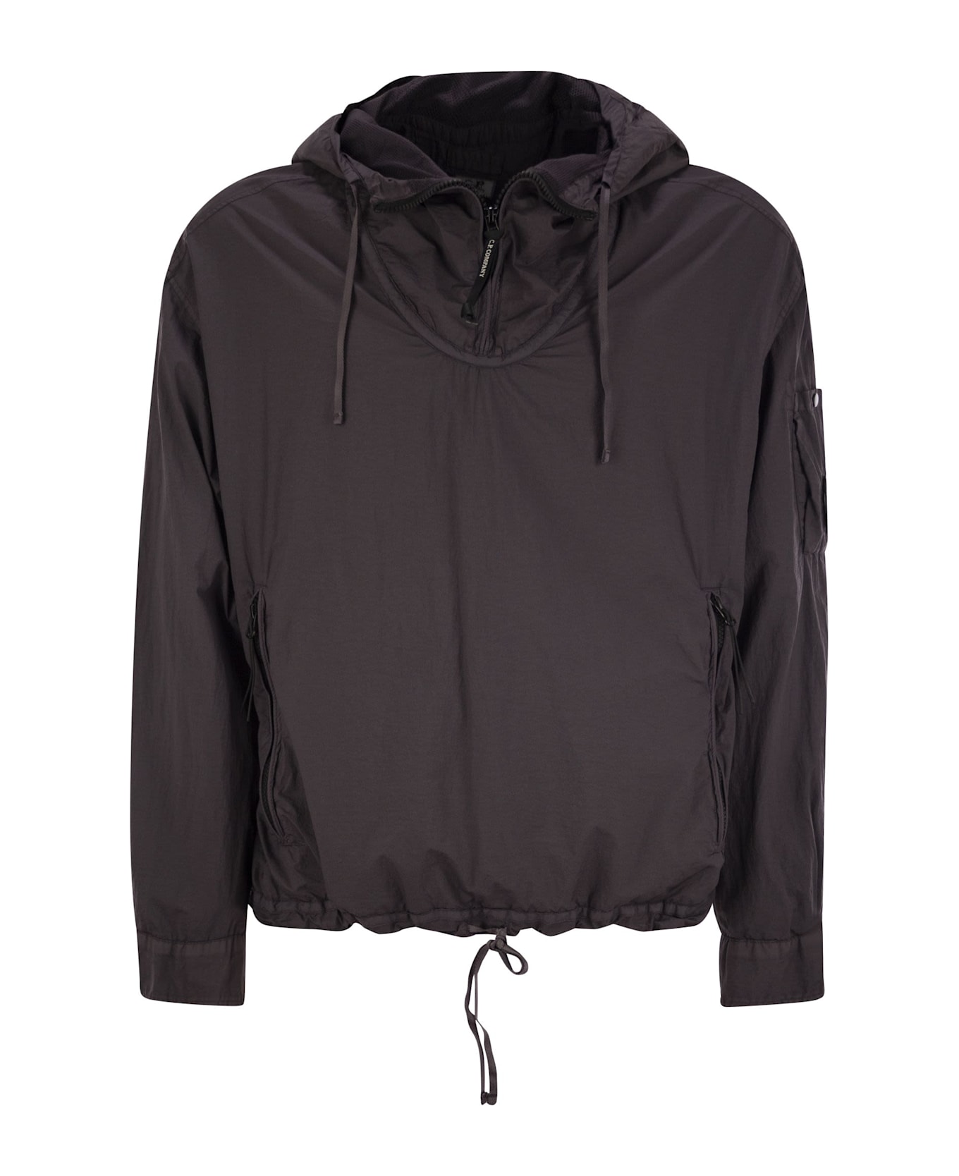 C.P. Company Hooded Jacket With Half Zip | italist