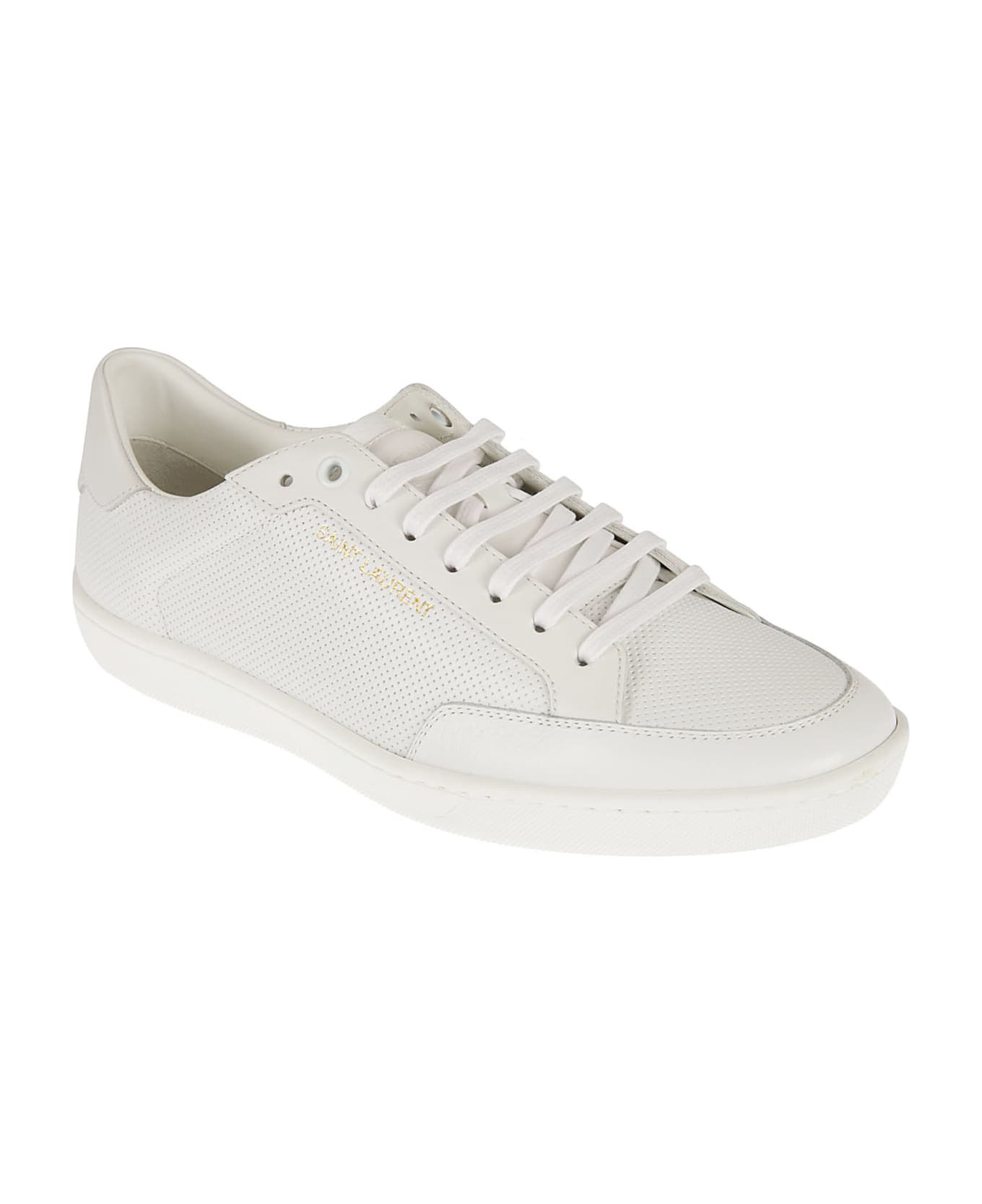 Saint Laurent Sl/10 Low Top Sneakers - Optic White