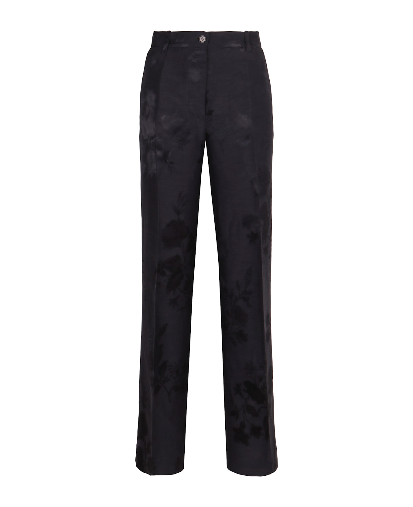 Parosh Linen Trousers - blue