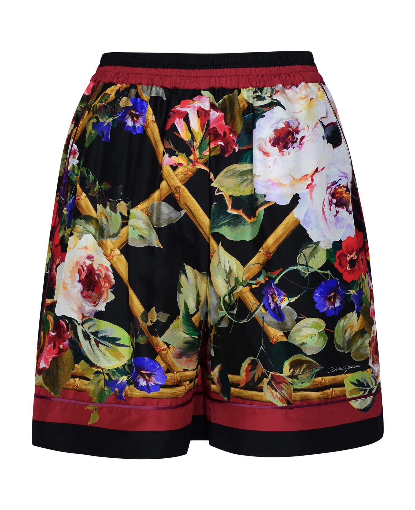 Dolce & Gabbana Multicolor Silk Shorts - Multicolor