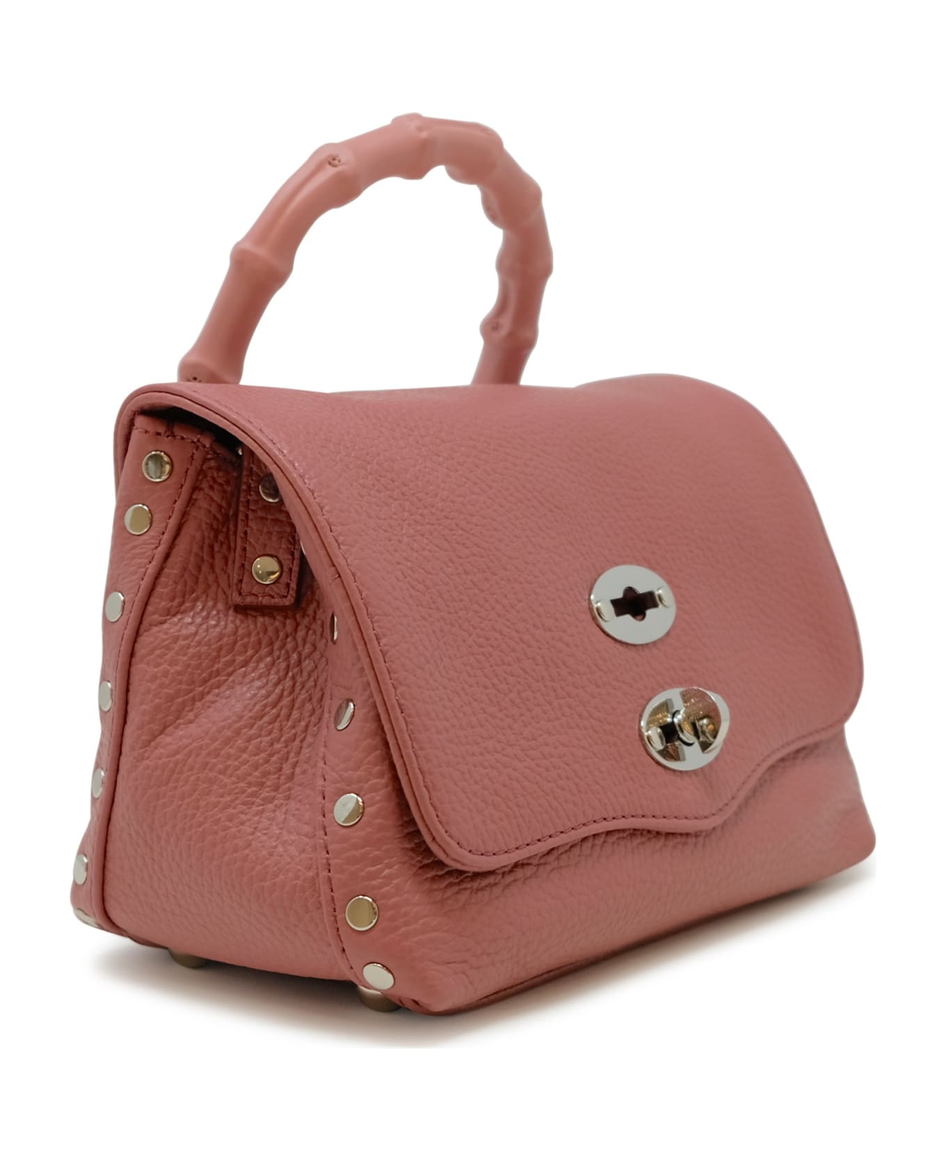 Zanellato 068010-0950000-z0865 Baby Pink Rosato Postina Daily Bamboo Leather Handbag - PINK