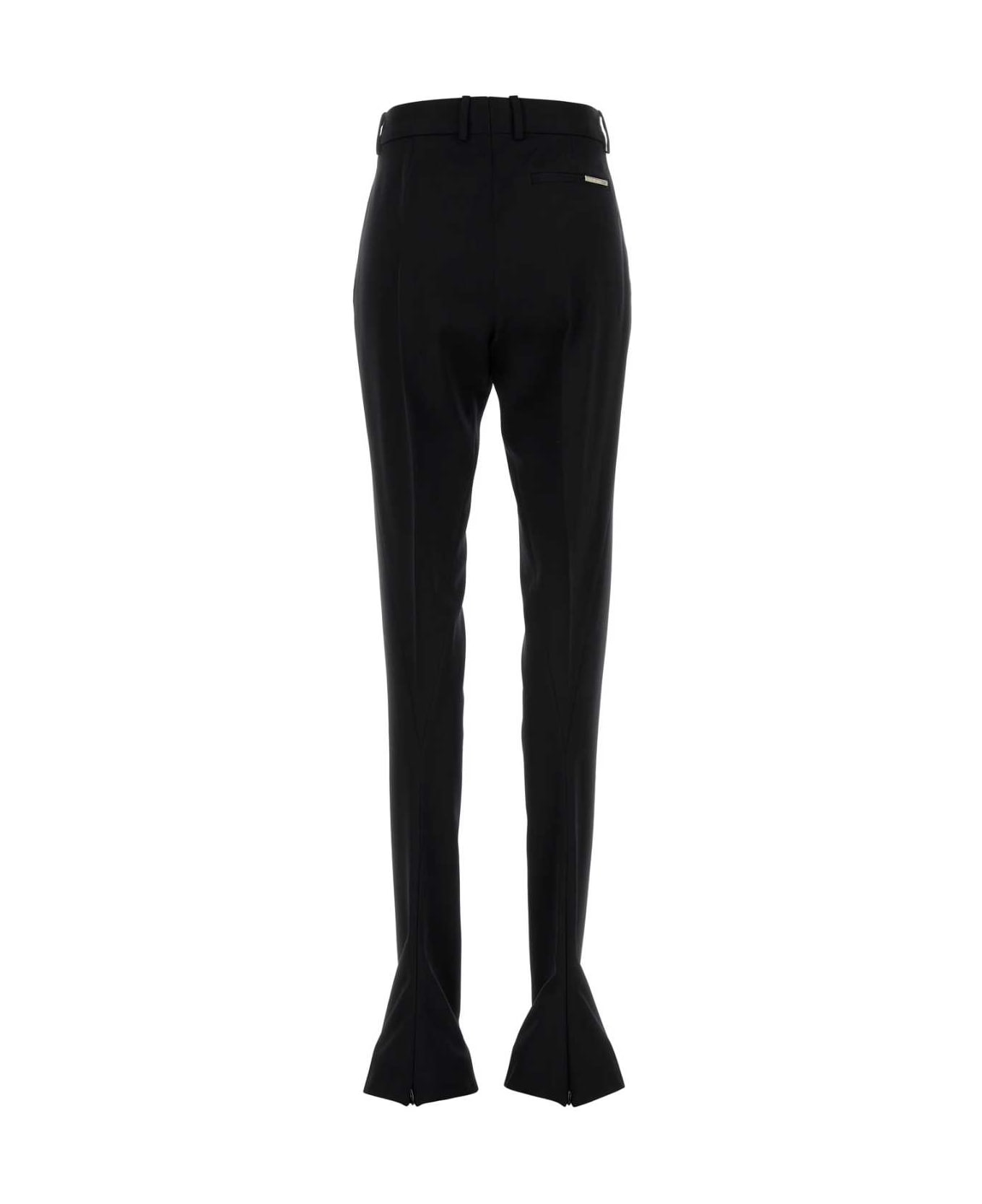 The Attico Black Wool Pant - Black