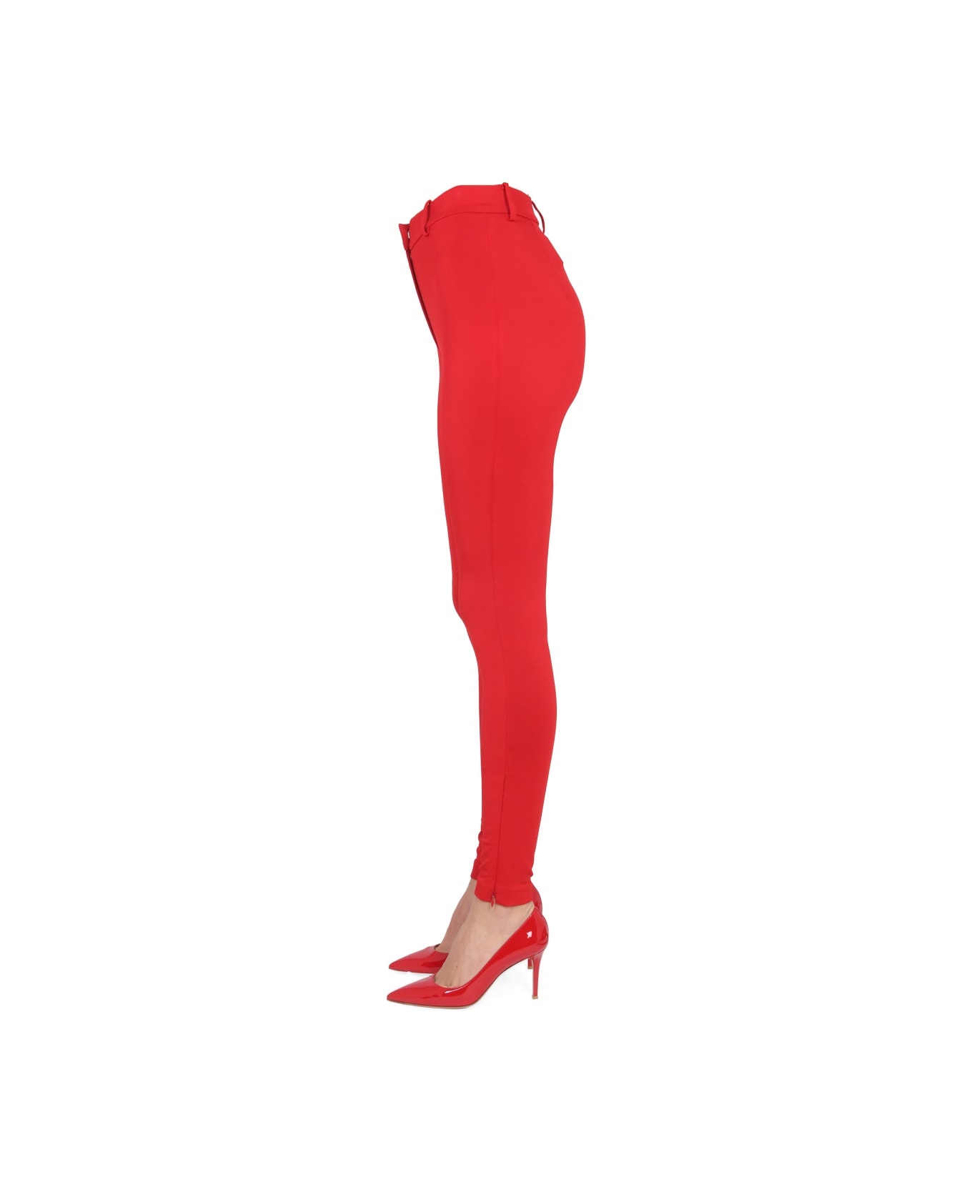 Magda Butrym Skinny Pants - RED レギンス