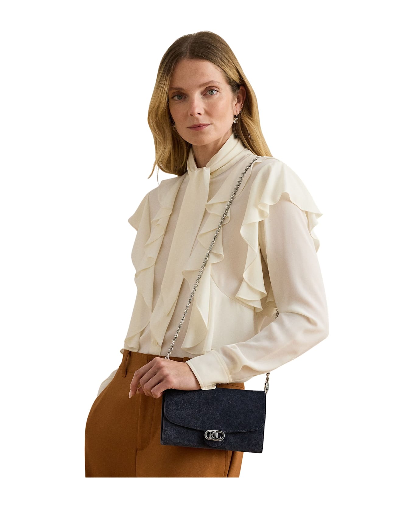 Ralph Lauren Adair 20 Wallet On A Chain Large - Lauren Navy