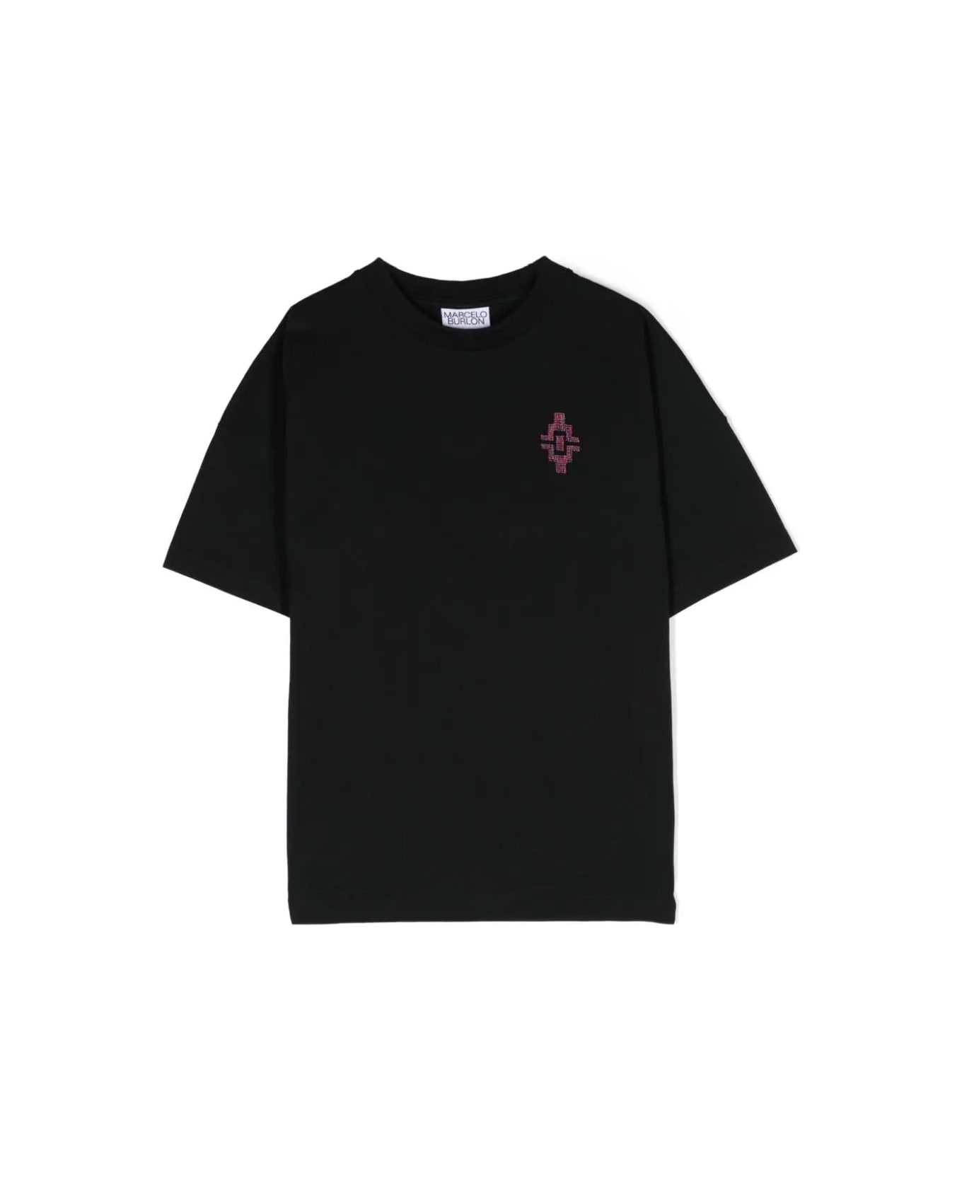 Marcelo Burlon T-shirt Con Ricamo - Black Tシャツ＆ポロシャツ