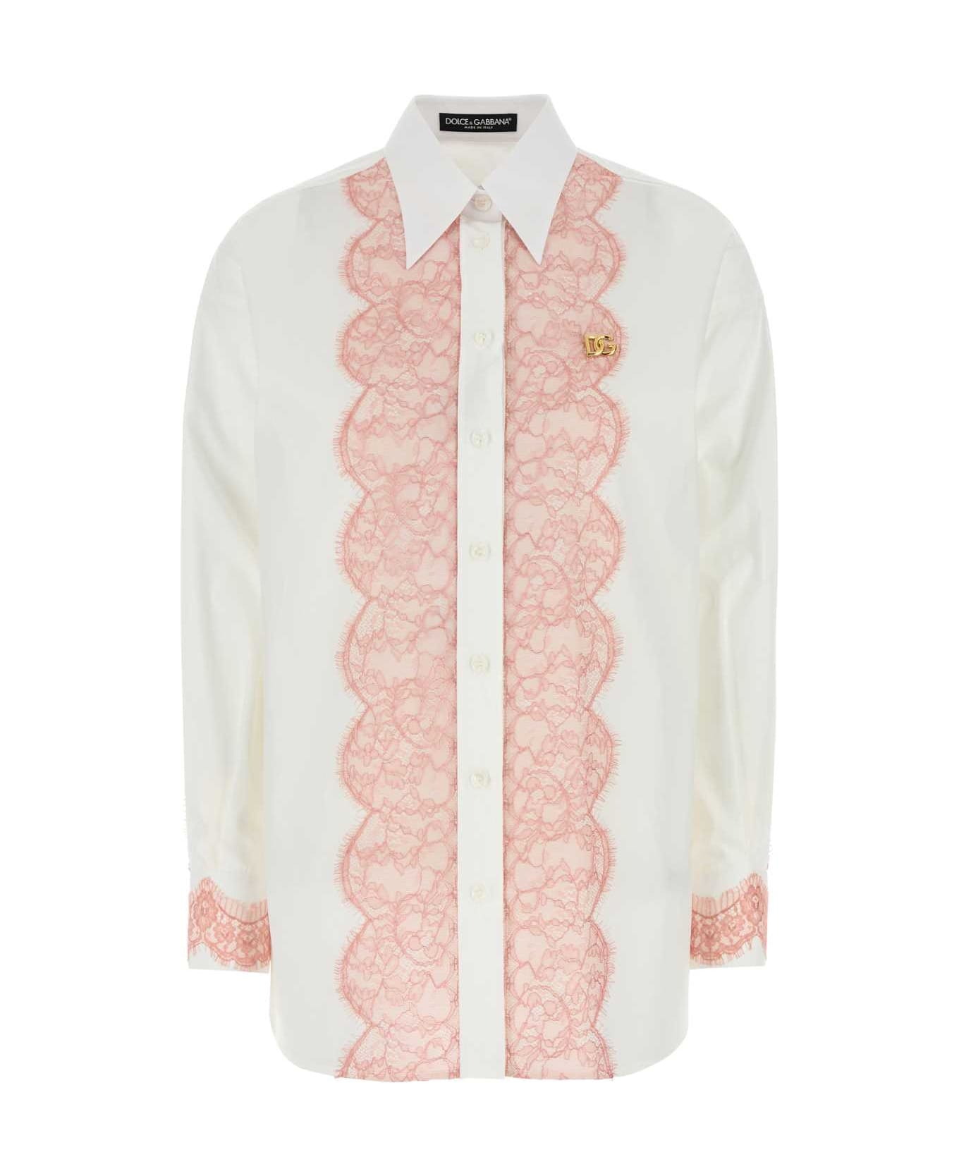 Dolce & Gabbana White Poplin Shirt - BIANCOOTTICO