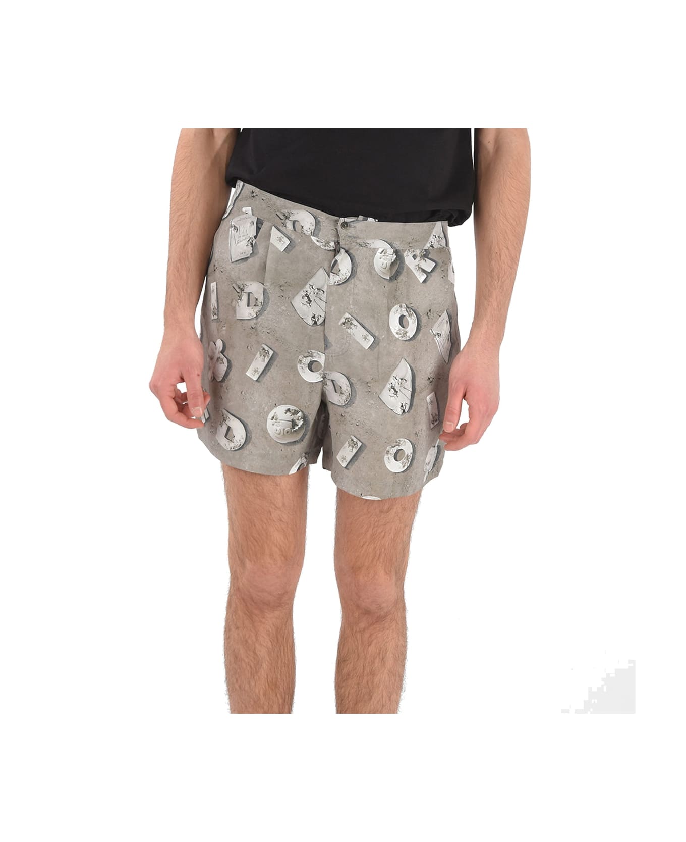 Dior Printed Shorts - Gray