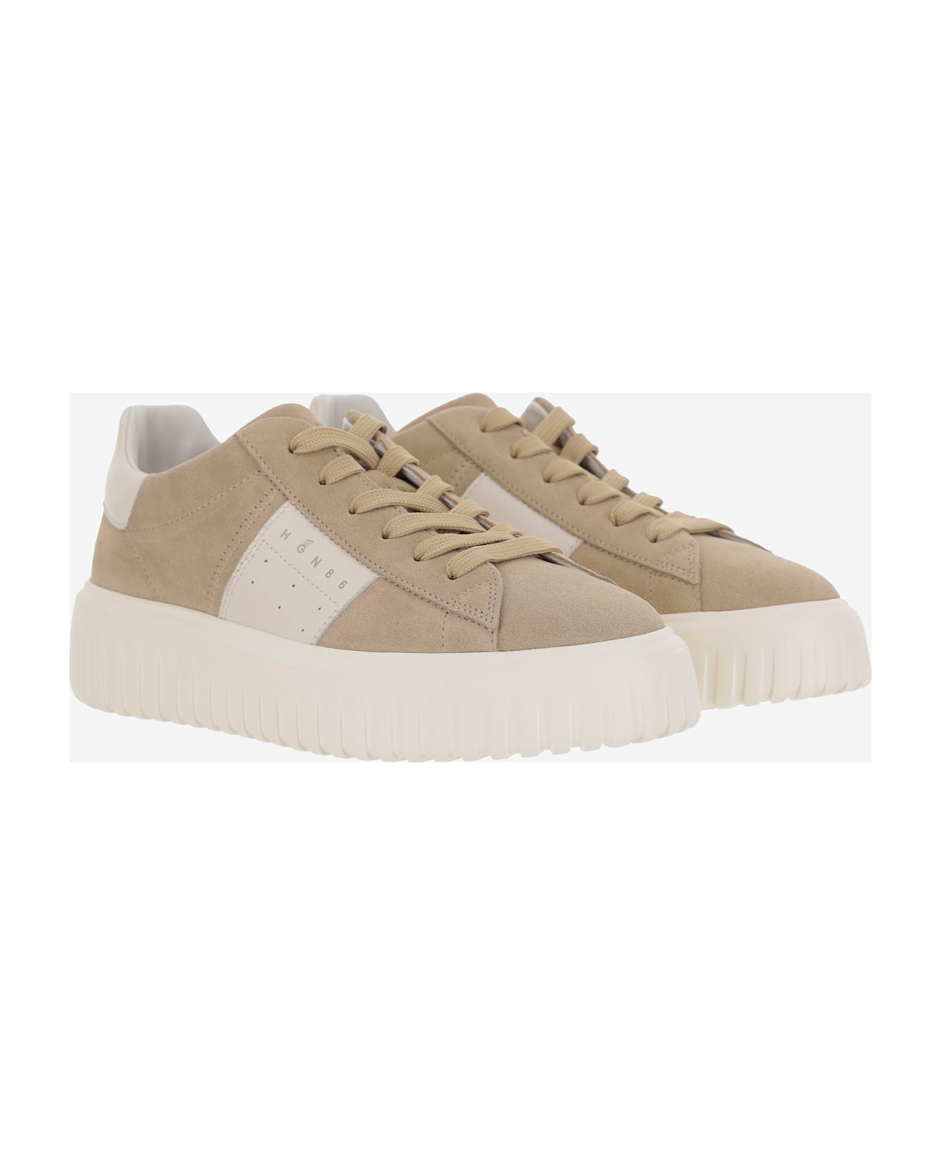 Hogan H-stripes Sneakers - Beige