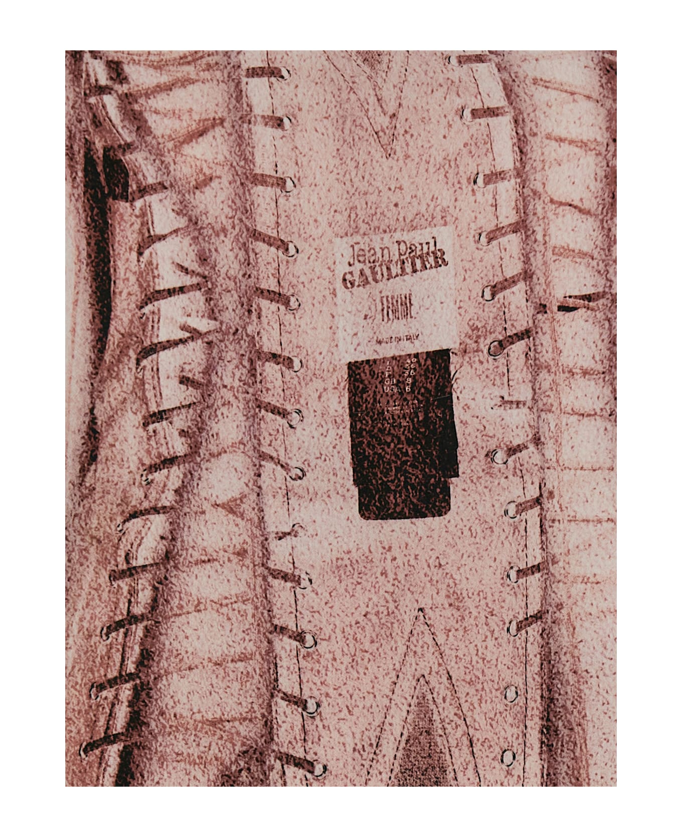 Jean Paul Gaultier 
the Draped Trompe-l Il Corset
 Dress - Pink
