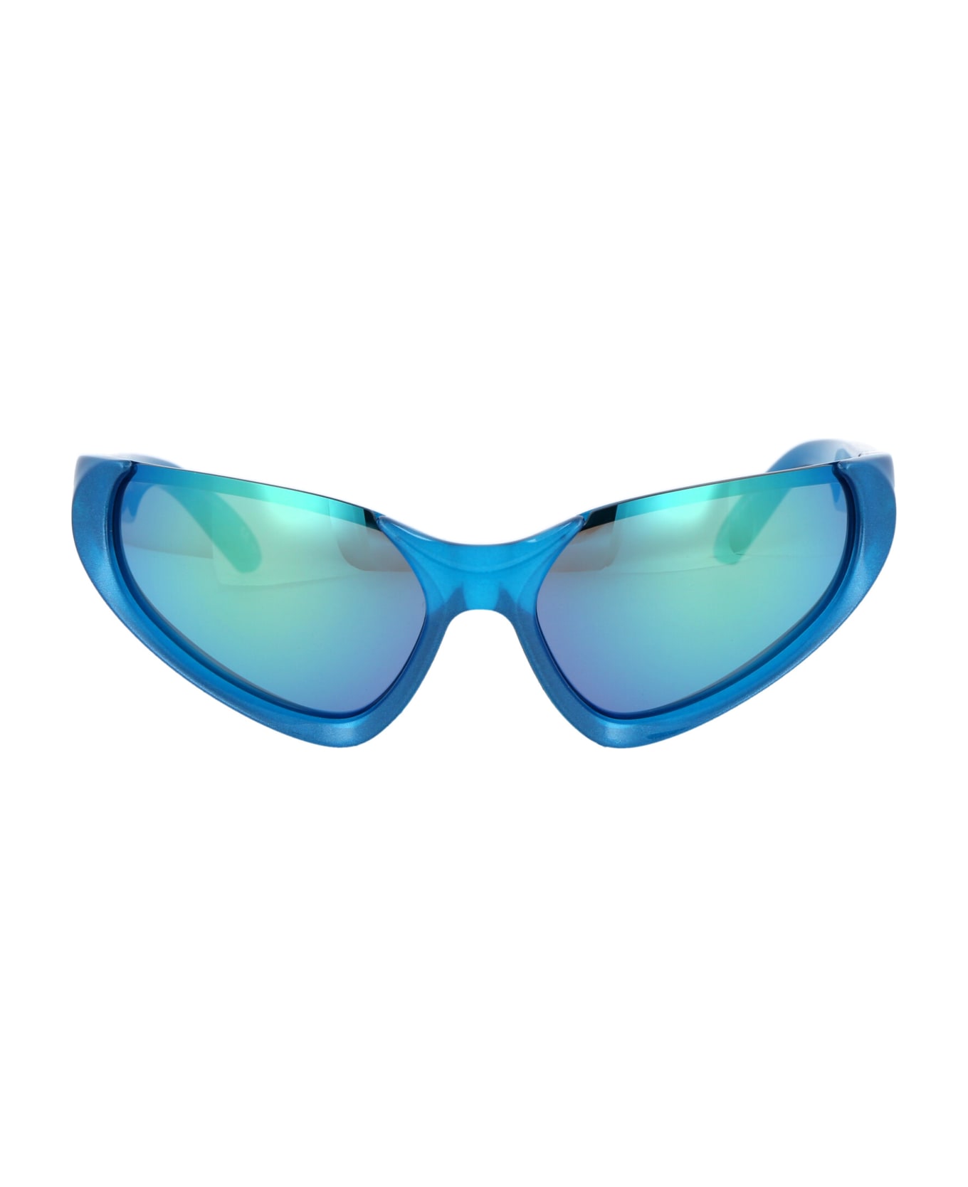 Balenciaga Eyewear Bb0202s Sunglasses - 003 LIGHT BLUE LIGHT BLUE GREEN サングラス