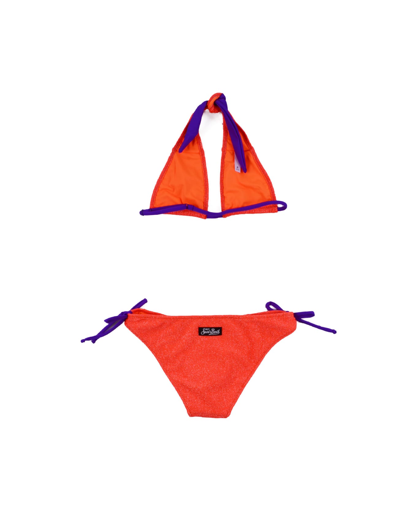 MC2 Saint Barth Bikini Swimsuit With Glitter - Orange 水着