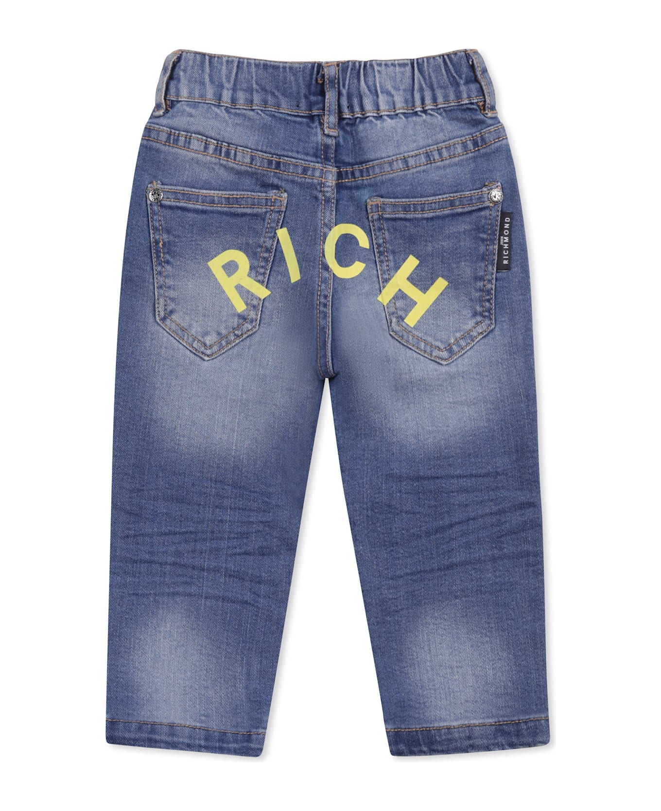Richmond Denim Jeans For Baby Boy With Logo - Denim