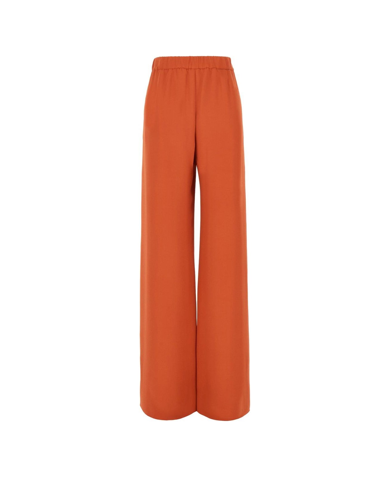 Valentino High Waist Wide Leg Trousers - Orange