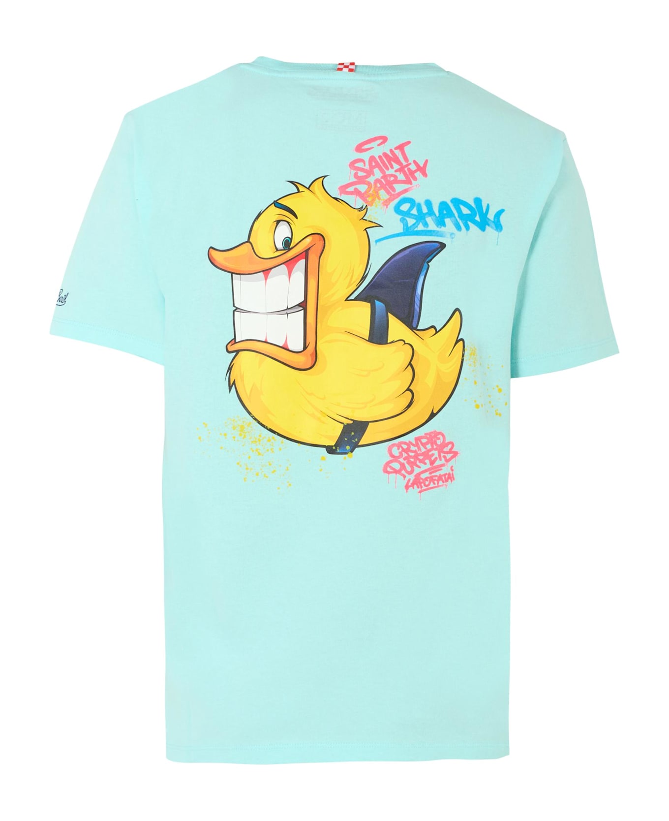 MC2 Saint Barth Light Blue T-shirt For Boy With Logo - Light Blue