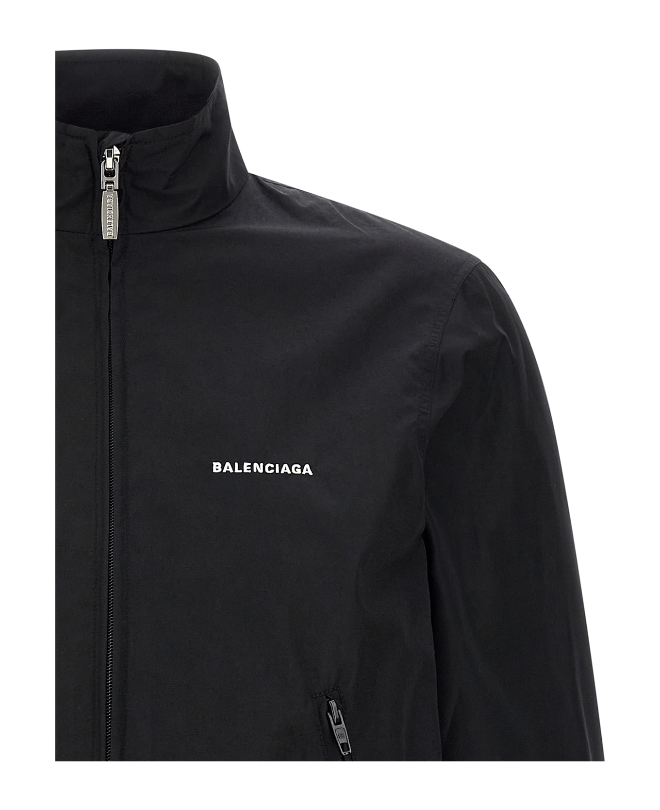 ブルゾン BALENCIAGA SS25 Logo embroidery jacket (818552TPQ38 1000) Balenciaga Logo Embroidery Denim Jacket | Balardi