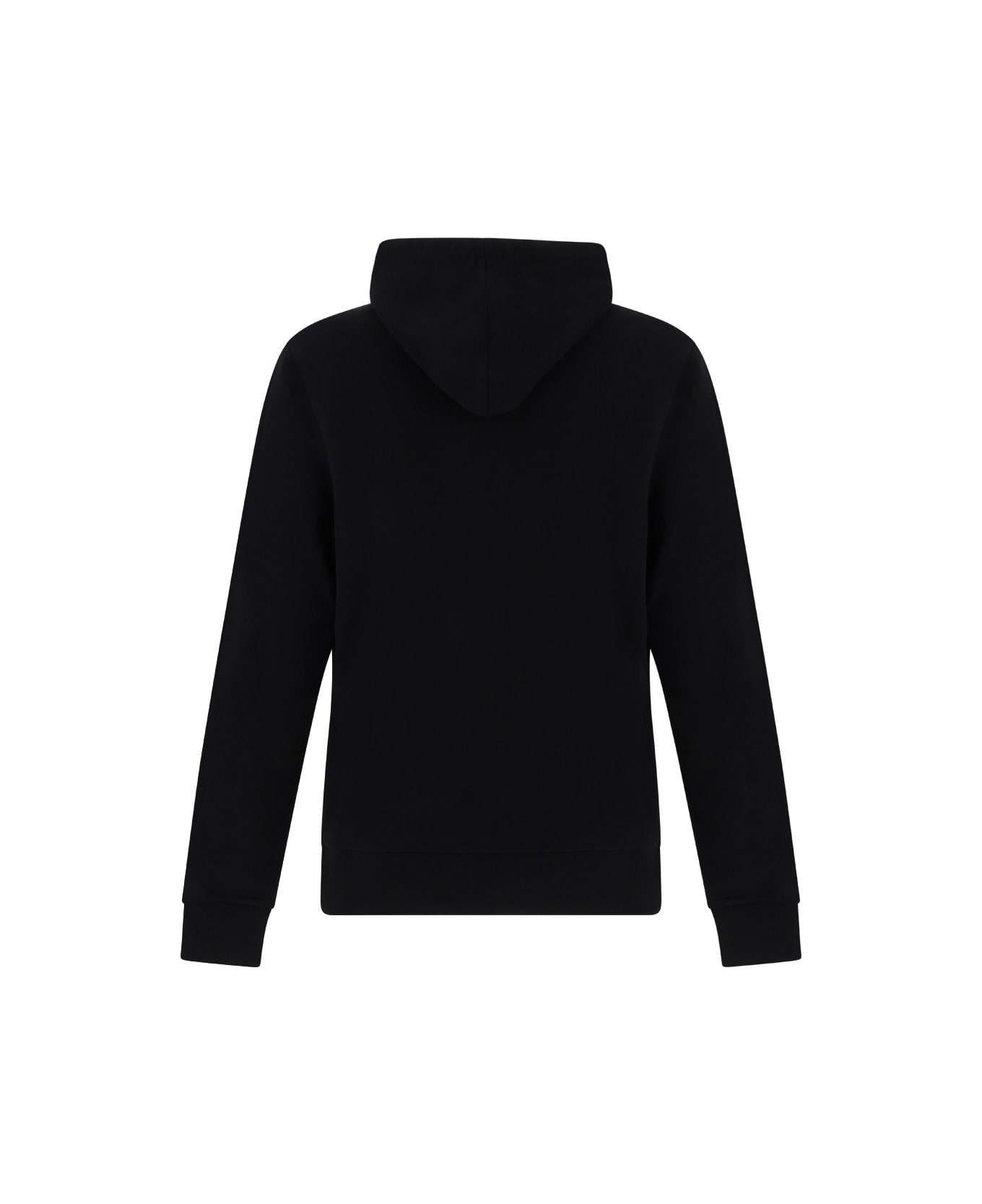 Balmain Cotton Hoodie Sweatshirt - Noir/multi-gris