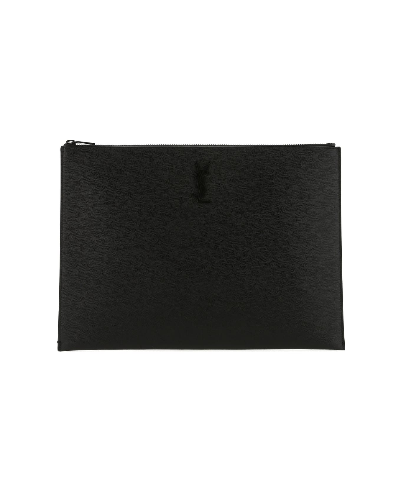 Saint Laurent Monogram Clutch Bag - Black