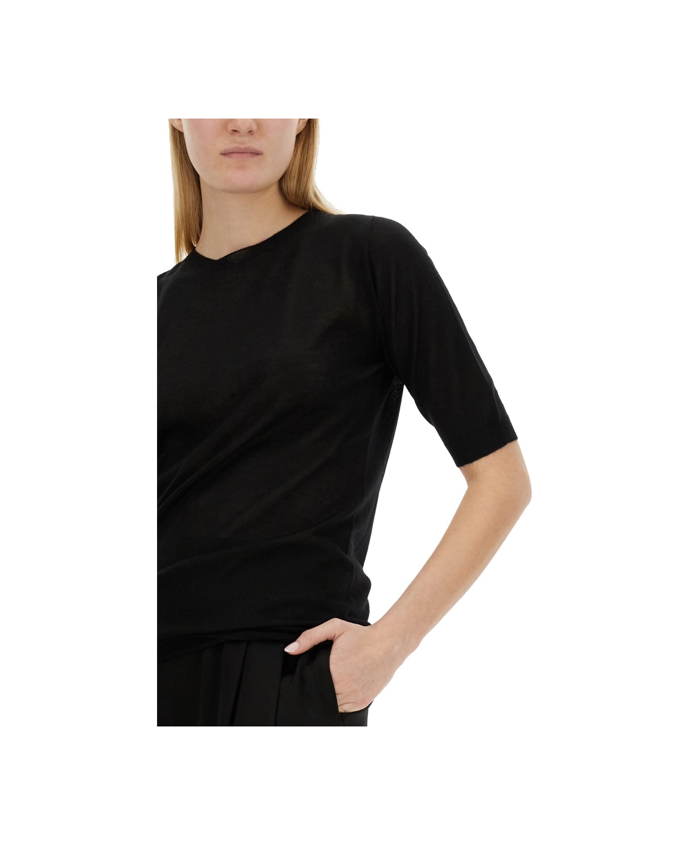 Fabiana Filippi Cashmere Sweater - BLACK ニットウェア