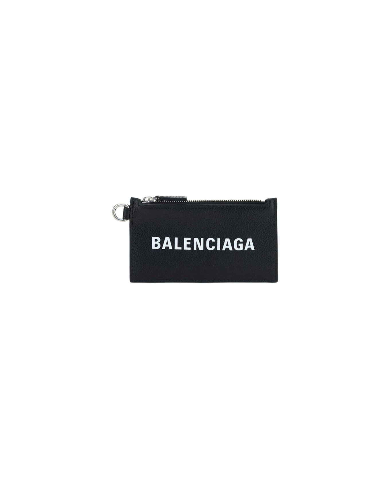 Balenciaga Neckstrap Cash Card Case - Black/l White