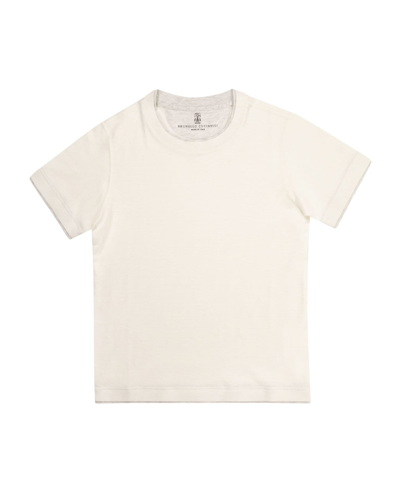 Brunello Cucinelli Linen And Cotton Jersey T-shirt - White