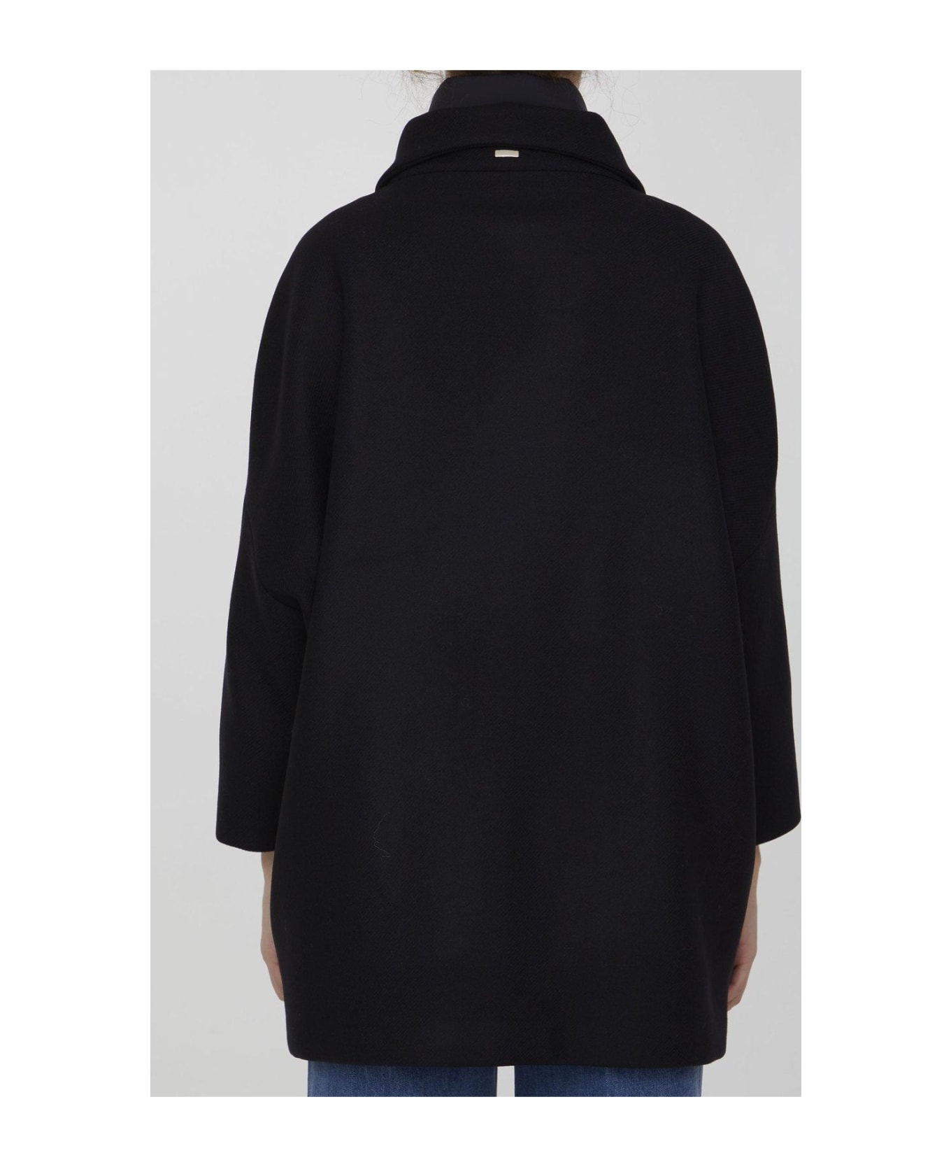 Herno Snap-buttoned High Neck Jacket - Nero