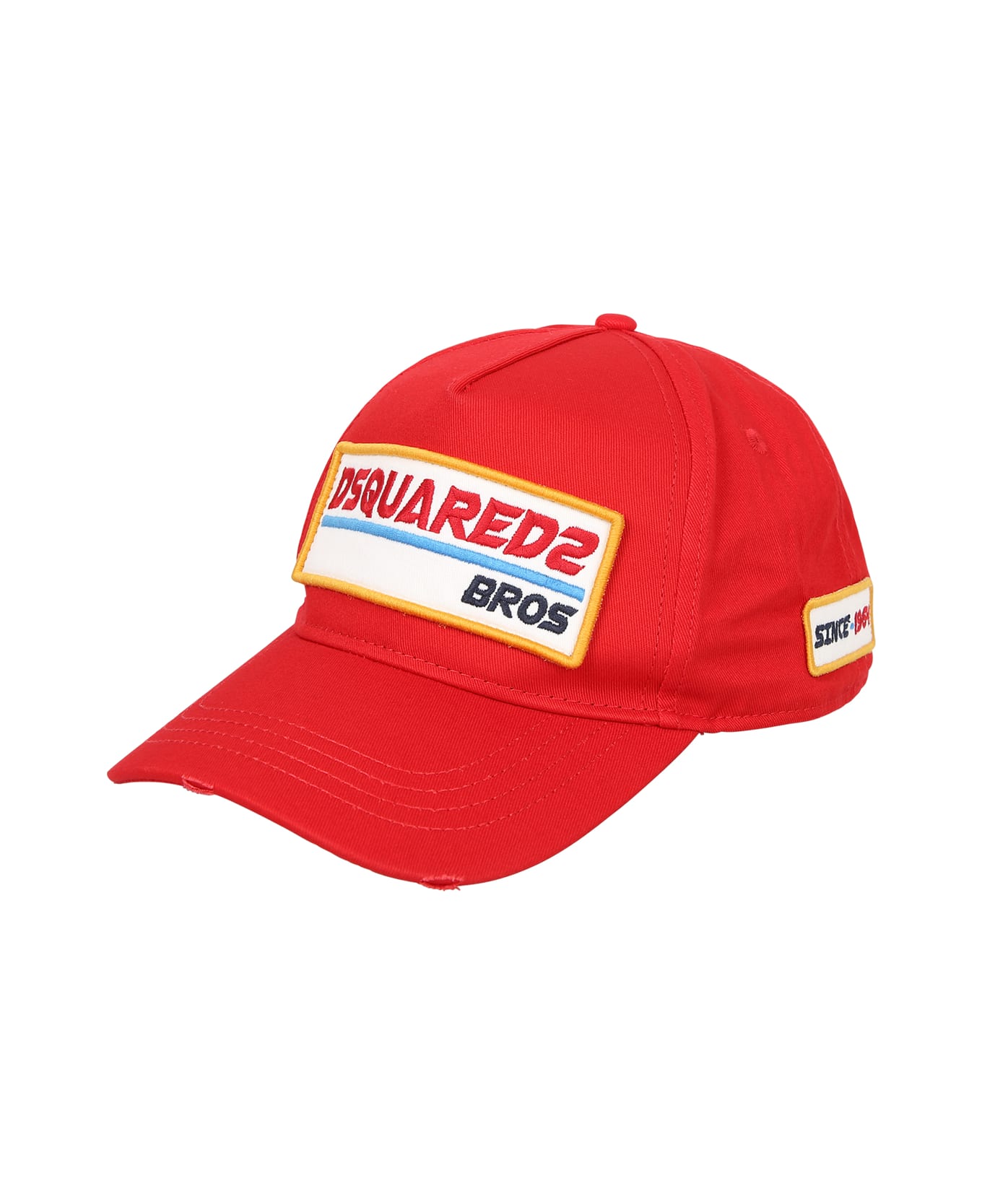 Dsquared2 Cappello Baseball Rosso/giallo - Red 帽子